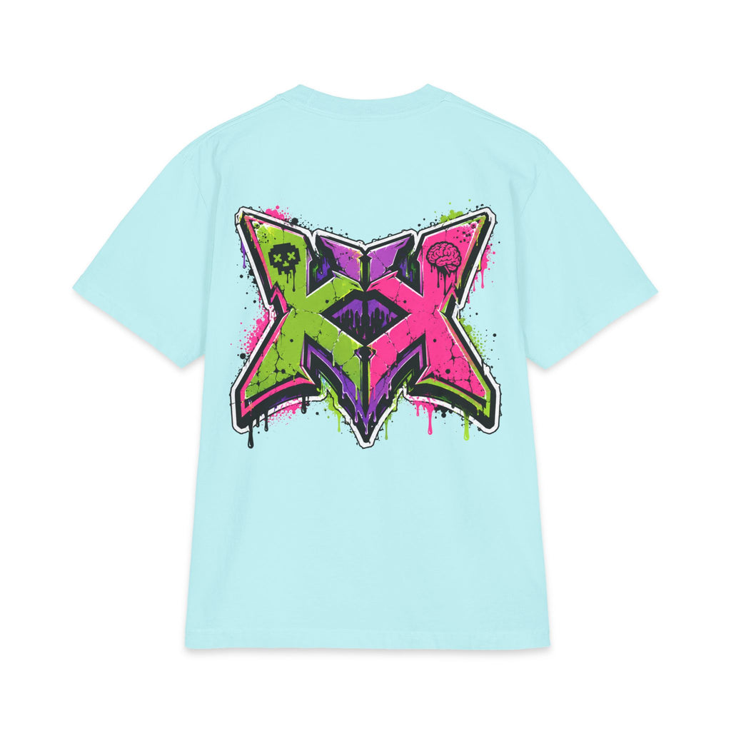 Brainrot Blvd Graphic Tee — Neon Graffiti Street Art T-Shirt