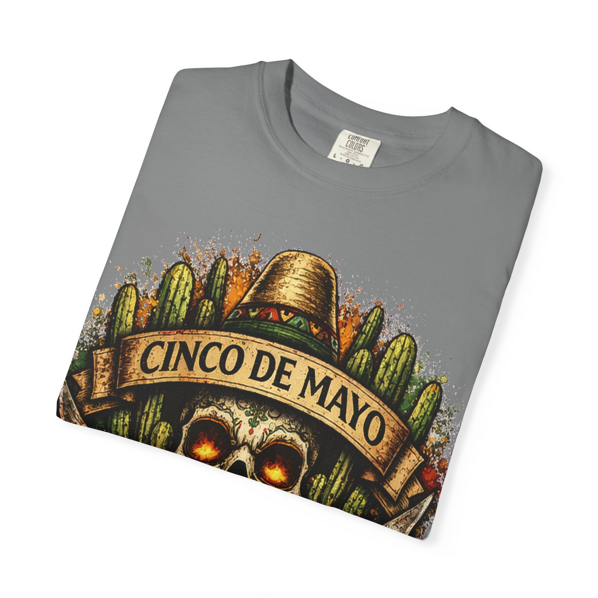 Cinco de Mayo Skull T-Shirt — Mexican Fiesta Graphic Tee