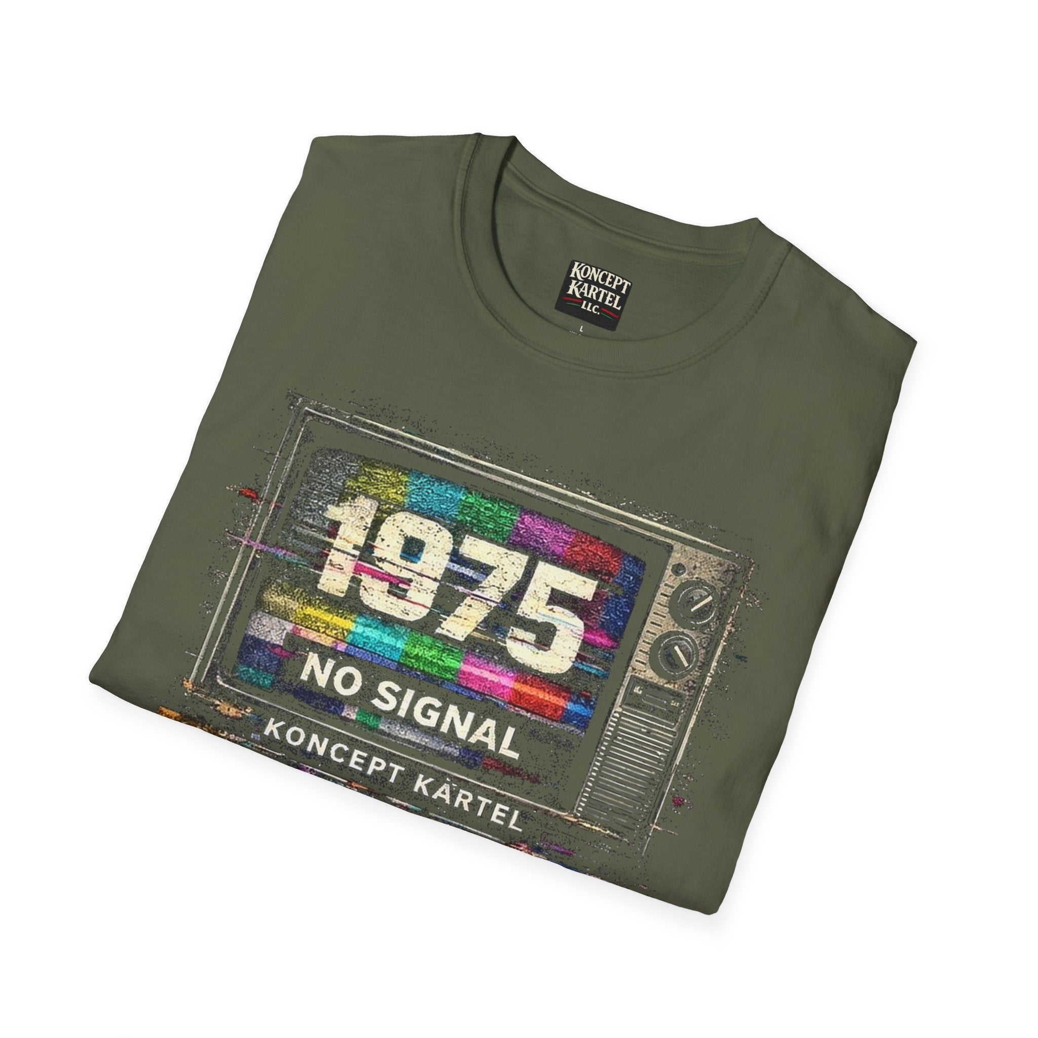 Retro TV Test Pattern Graphic Tee — Vintage 90s Aesthetic T-Shirt