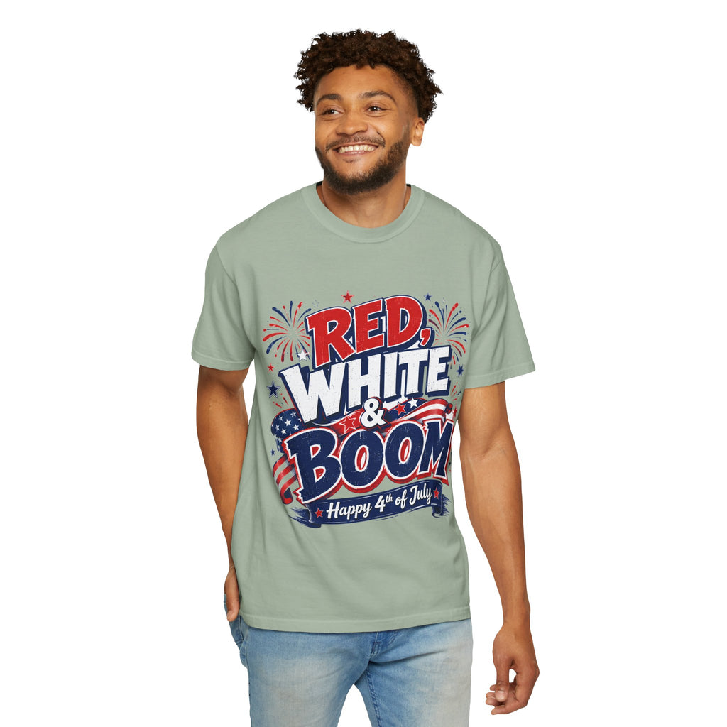 Red, White & Boom 4th of July T-Shirt