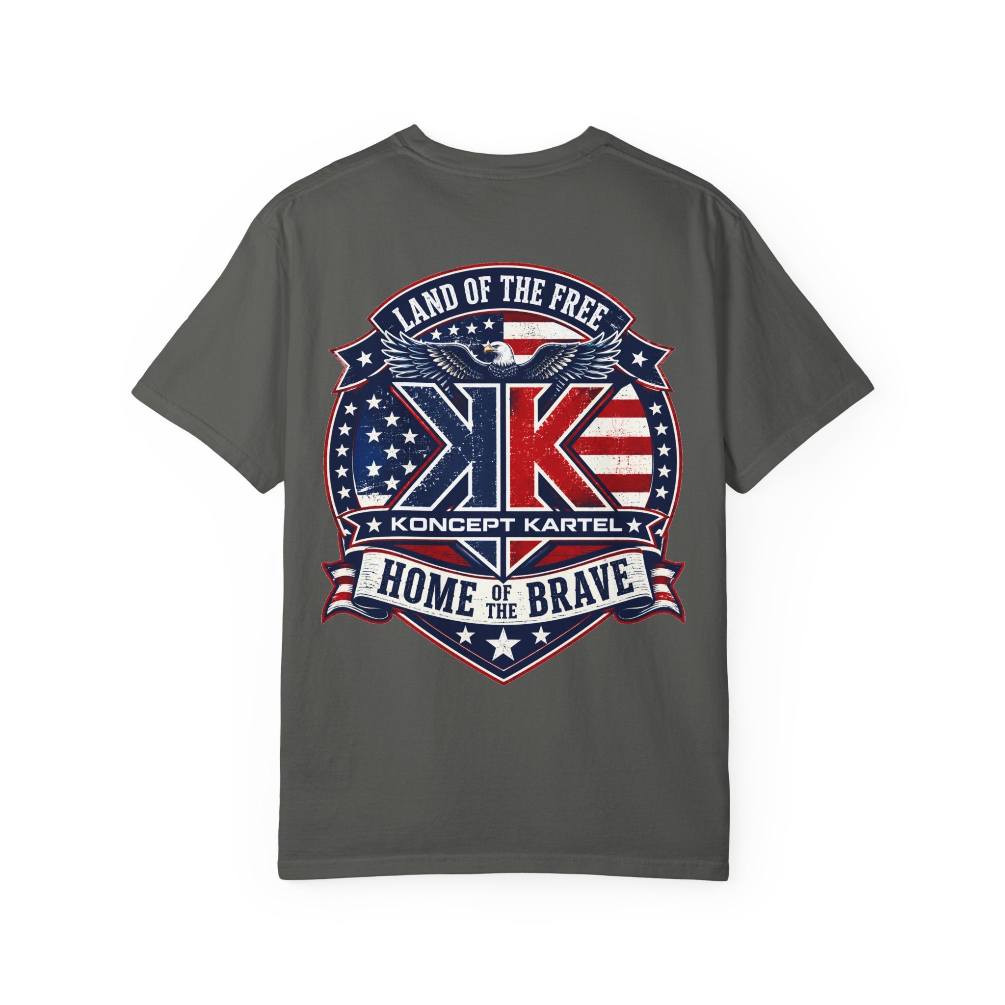Patriotic Eagle T-Shirt — "Land of the Free, Home of the Brave"