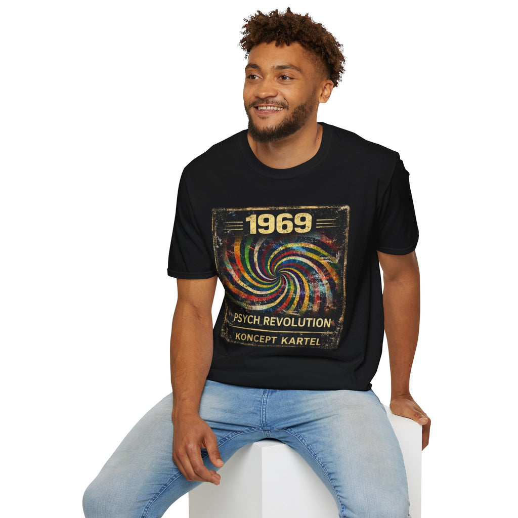 1969 Psych Revolution T‑Shirt — Vintage Psychedelic Graphic Tee