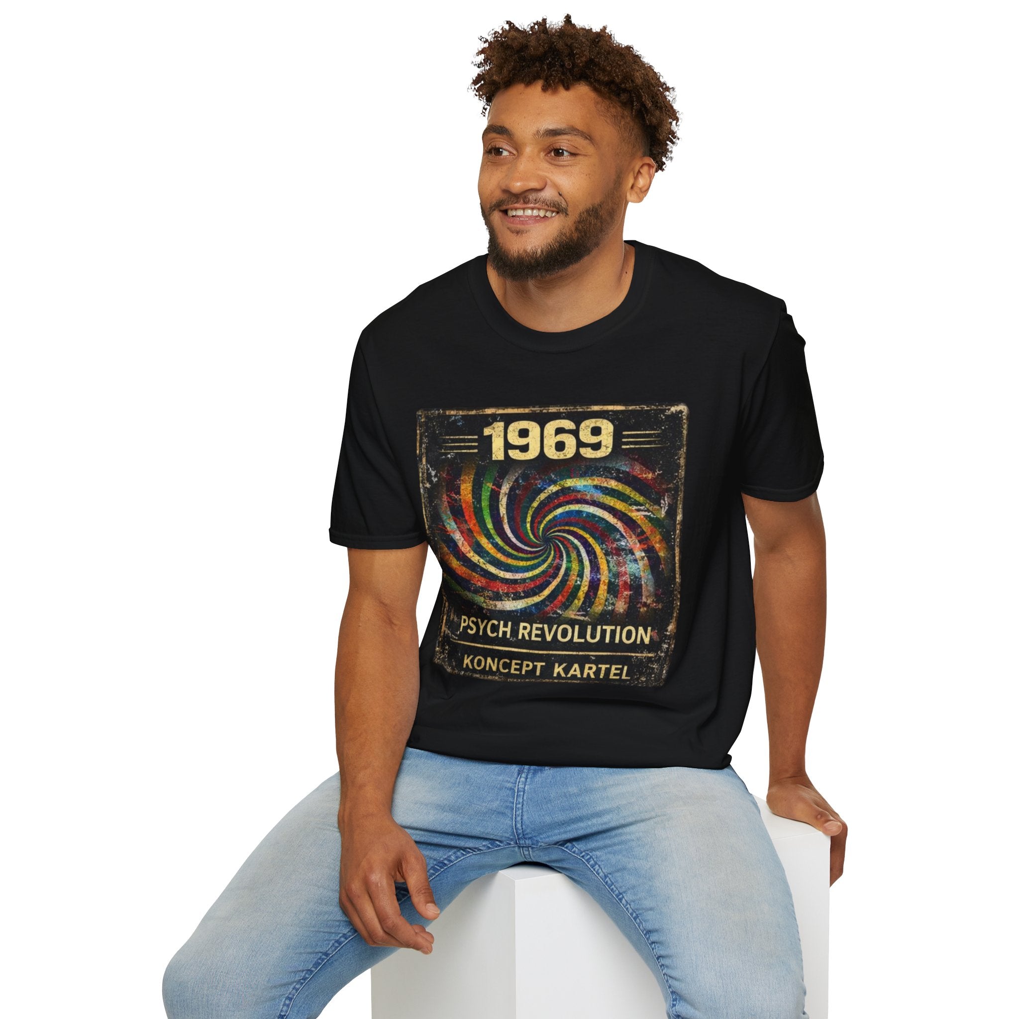 1969 Psych Revolution T‑Shirt — Vintage Psychedelic Graphic Tee
