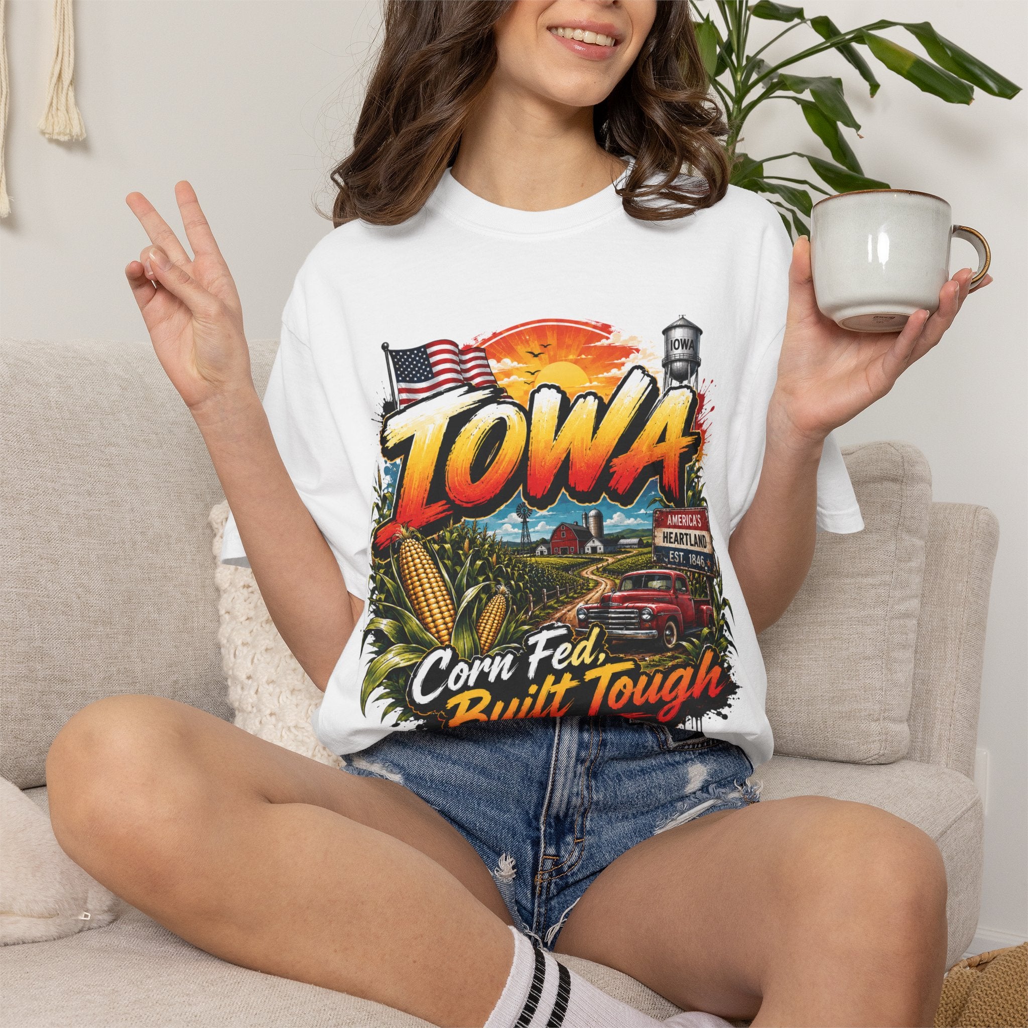 Iowa Corn-Fed 'Built Tough' T-Shirt