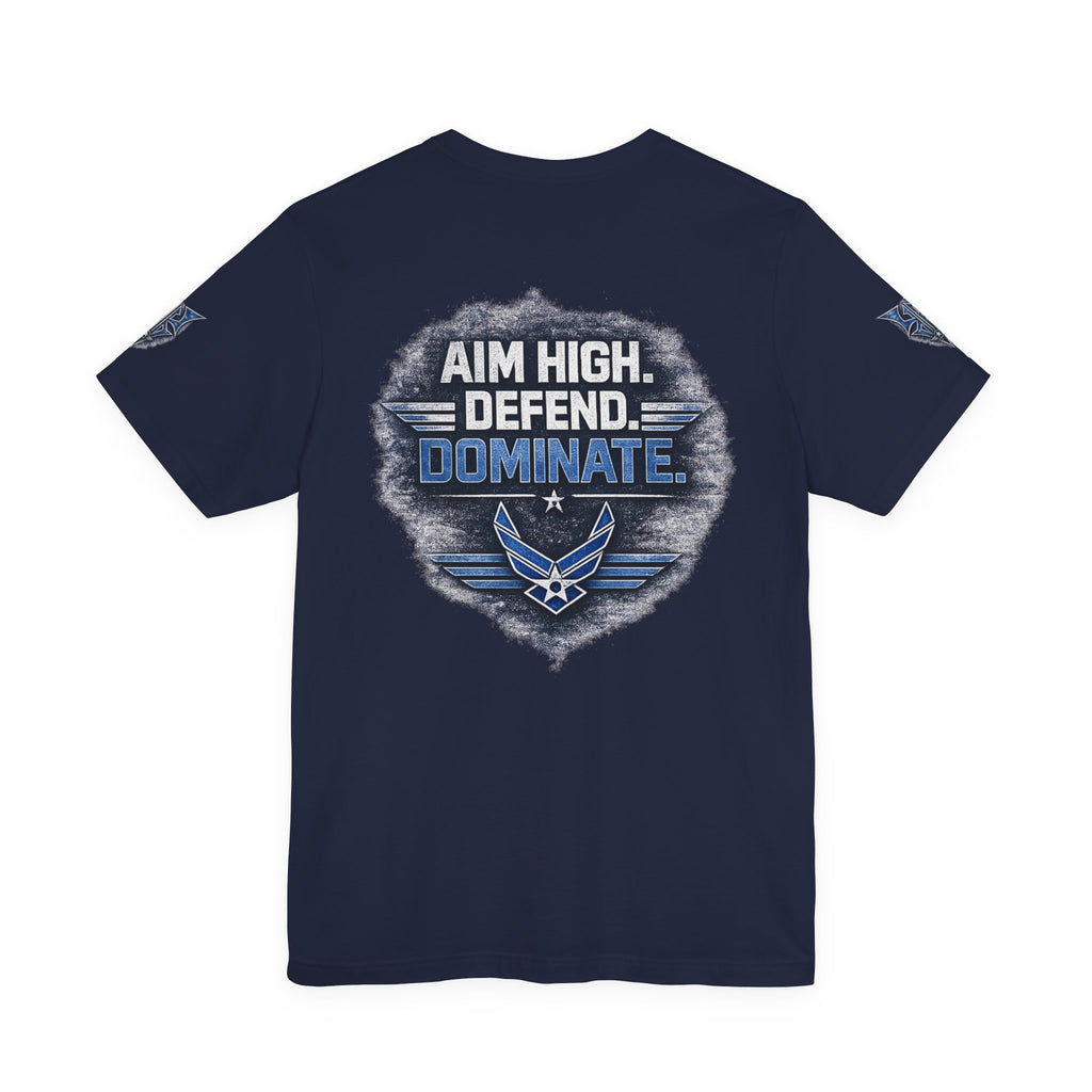 Air Force Pilot Mask Tee — "Air Force Above All" Military Aviation T-Shirt
