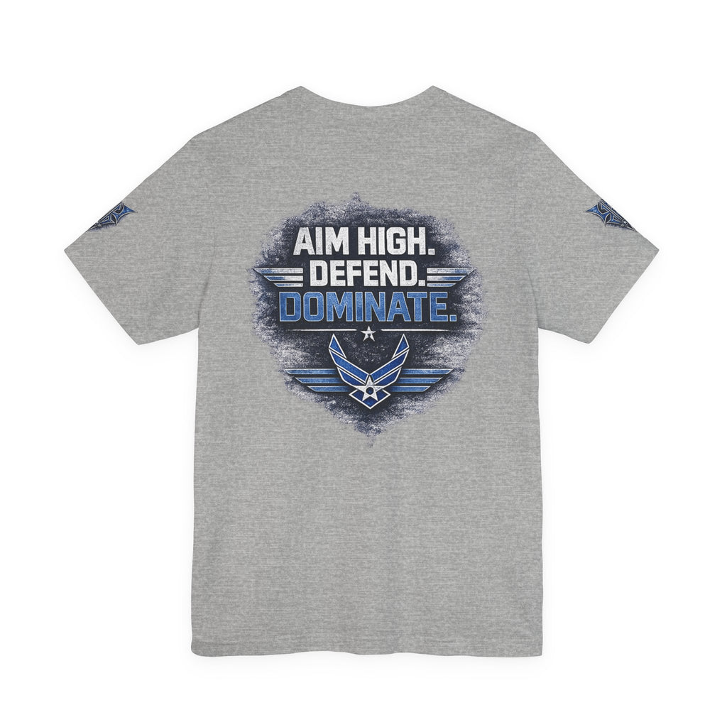 Air Force Pilot Mask Tee — "Air Force Above All" Military Aviation T-Shirt