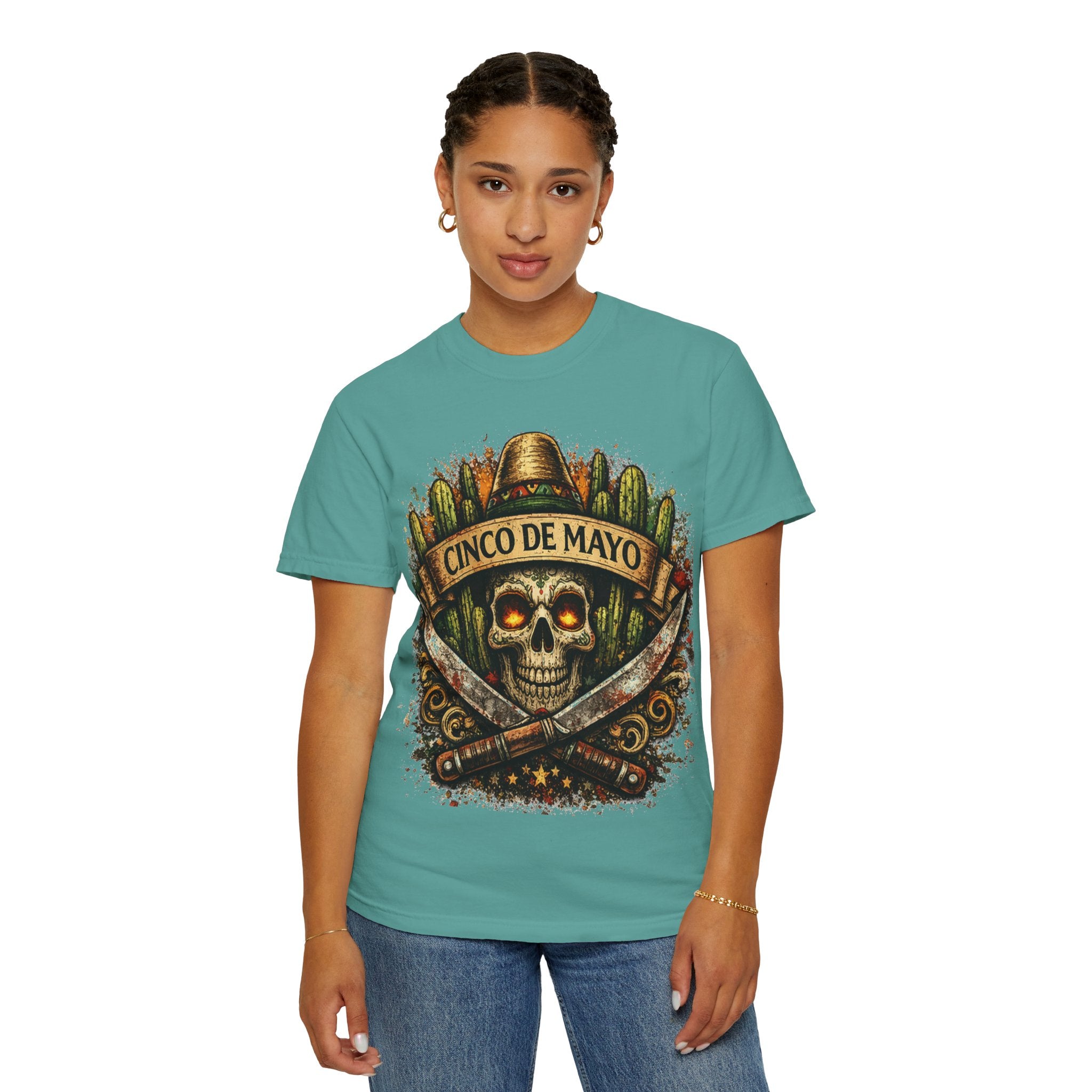 Cinco de Mayo Skull T-Shirt — Mexican Fiesta Graphic Tee