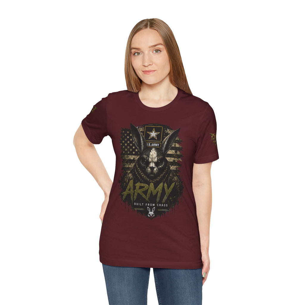 Army We Lead The Way Graphic Tee — Military Skull & Flag T-Shirt