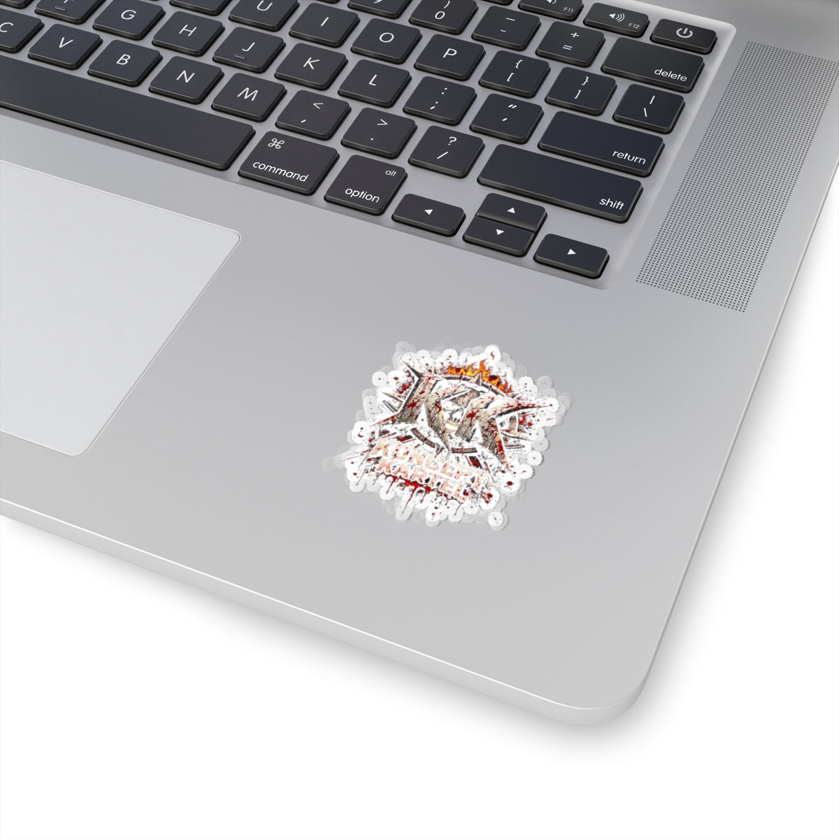Koncert Karte Blood Splatter Kiss-Cut Sticker — Heavy Metal Band Logo Sticker