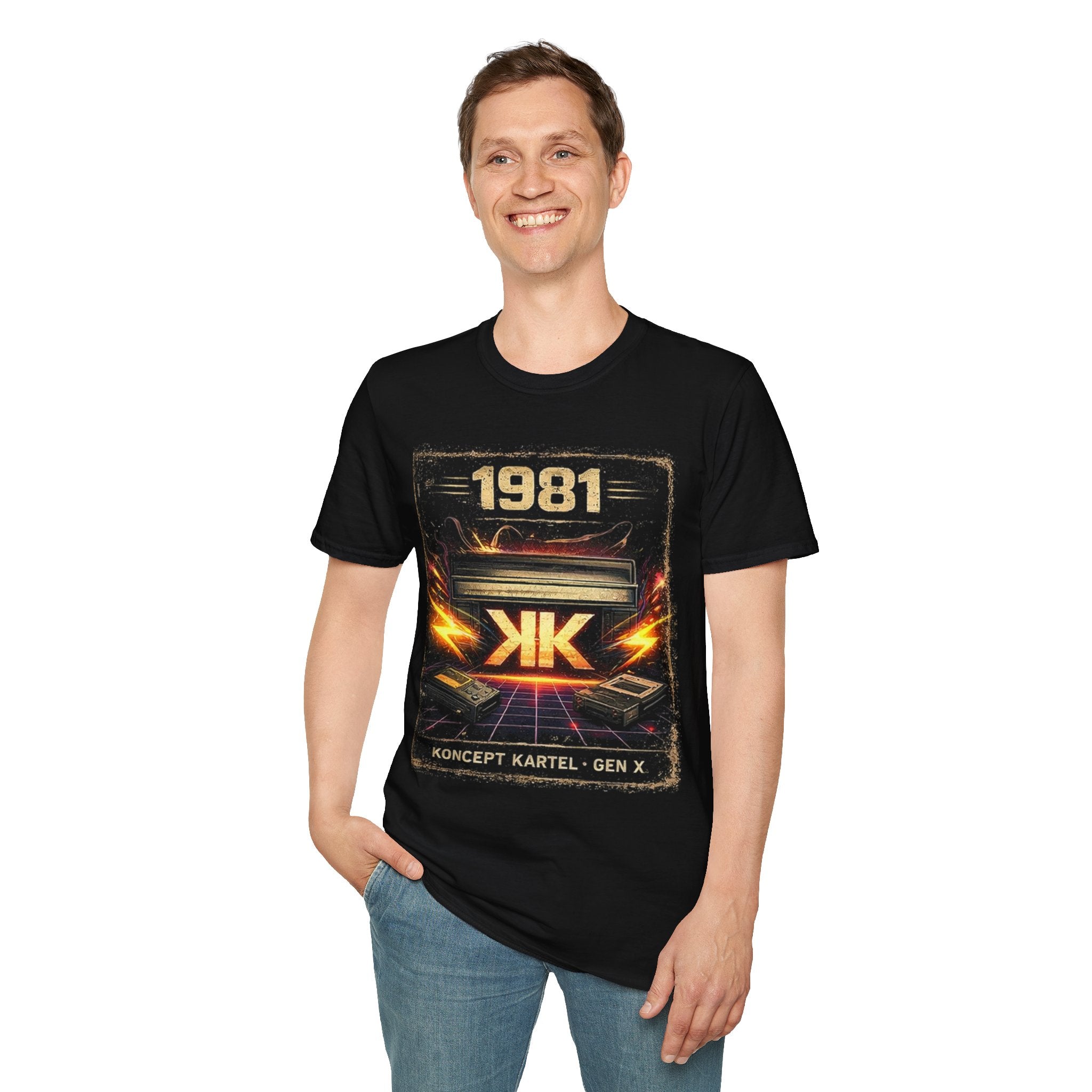 1981 Retro Arcade T-Shirt — Koncept Kartel Gen X Graphic Tee