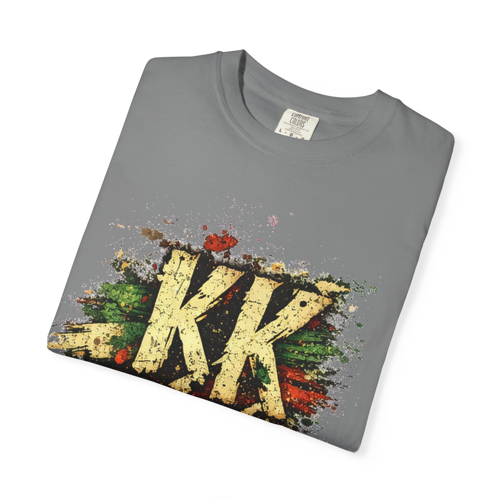 Cinco de Mayo Graphic T-Shirt — 'KK' Distressed Mexican Flag Design