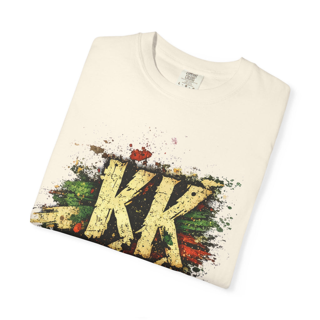 Cinco de Mayo Graphic T-Shirt — 'KK' Distressed Mexican Flag Design