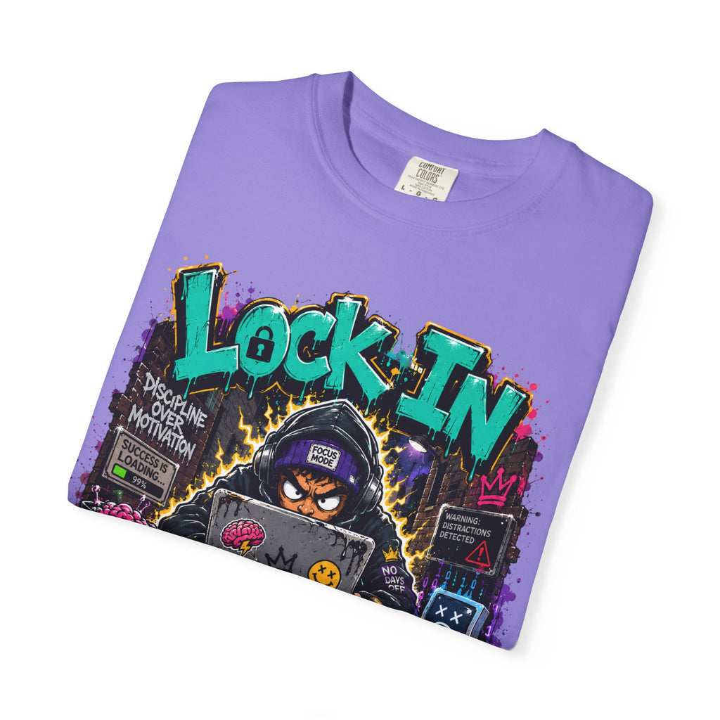 Lock In or Log Out Tee — Gamer Hacker Graphic T-Shirt