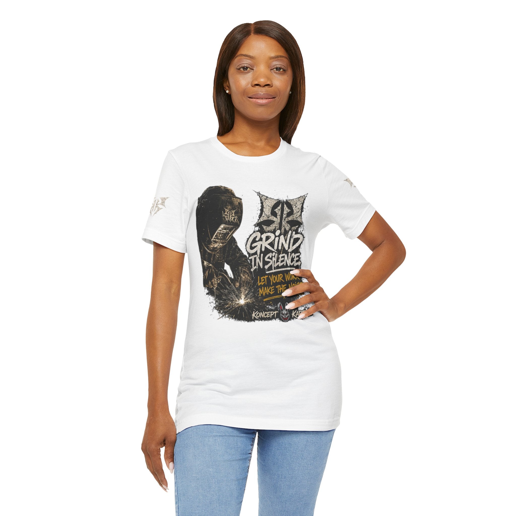 Grind in Silence Graphic Tee — "Let Your Work Make the Noise"