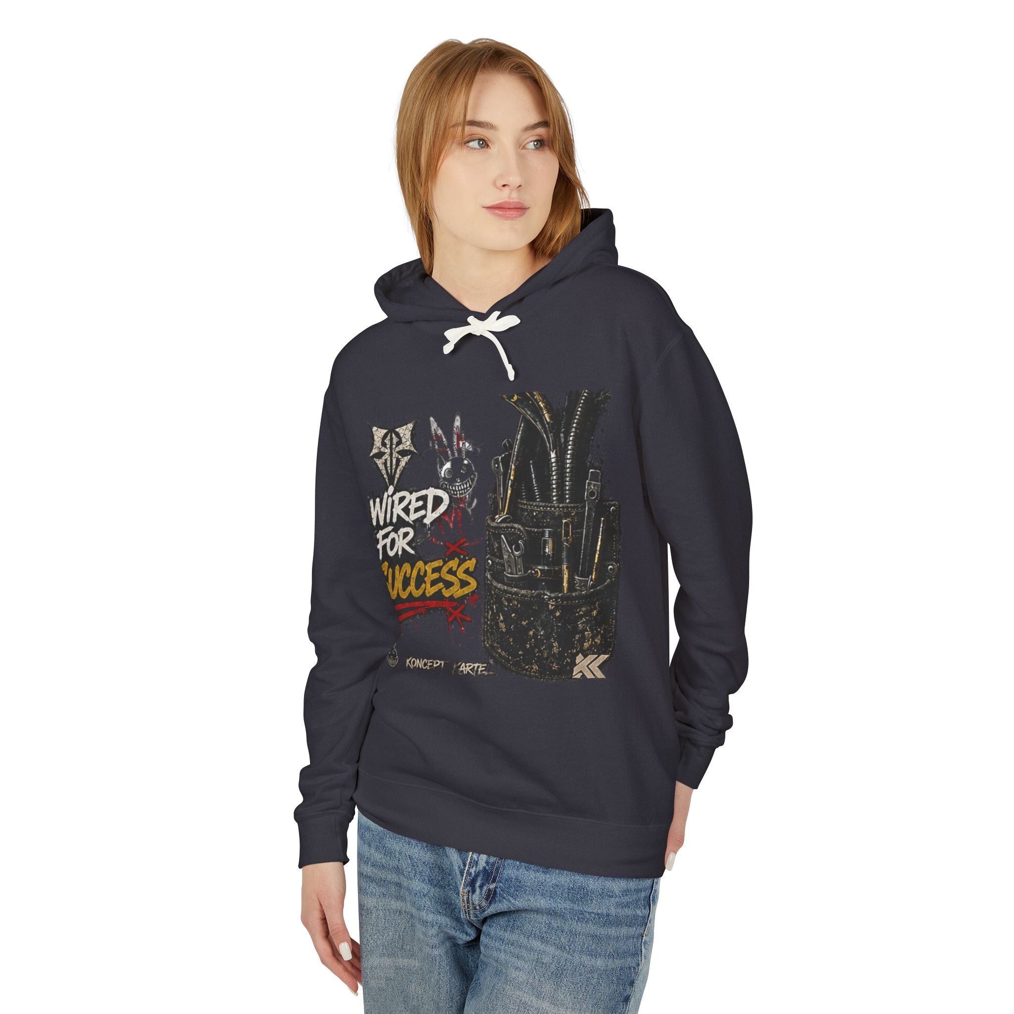 Wired for Success Hoodie — Graphic Lilac Streetwear Sweatshirt