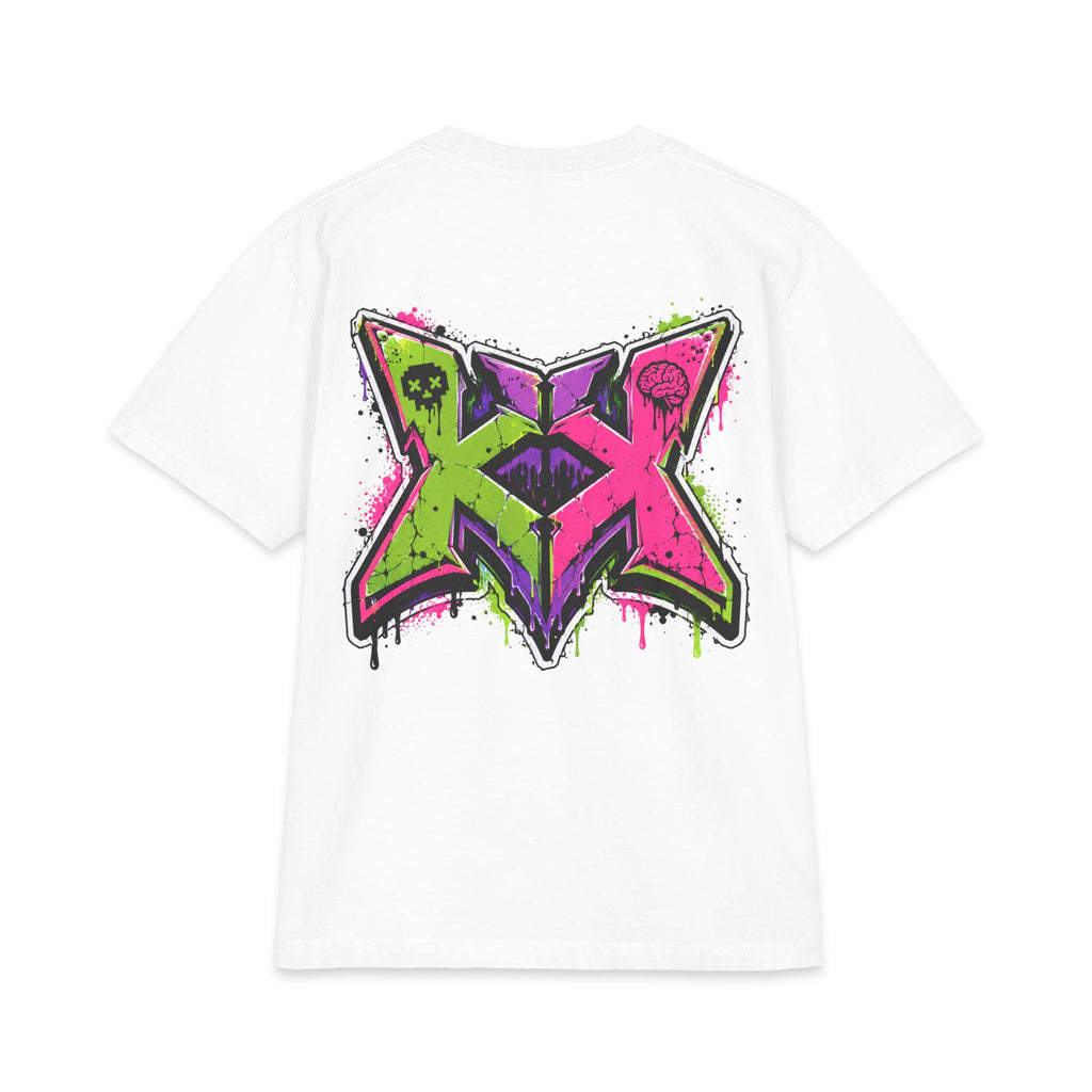 Brainrot Blvd Graphic Tee — Neon Graffiti Street Art T-Shirt