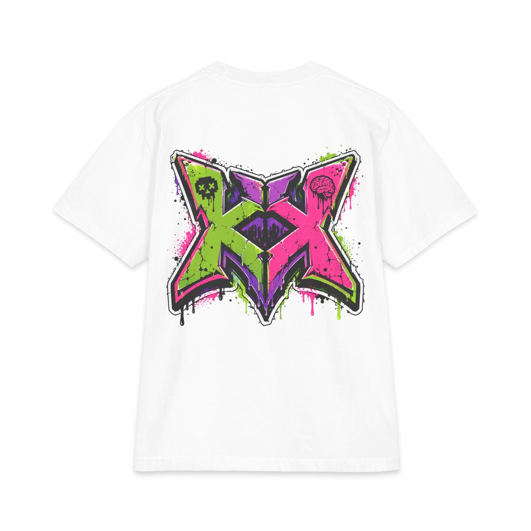 Brainrot Blvd Graphic Tee — Neon Graffiti Street Art T-Shirt