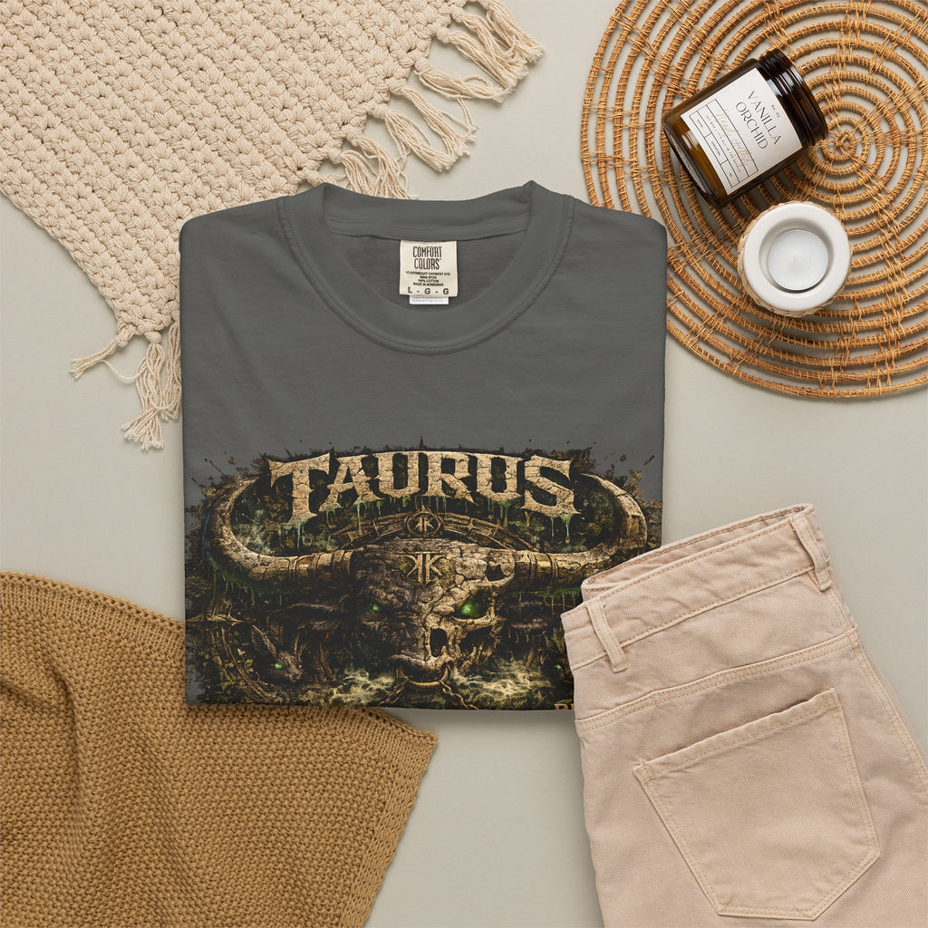 Taurus Zodiac T-Shirt — 'Built to Endure' Graphic Tee