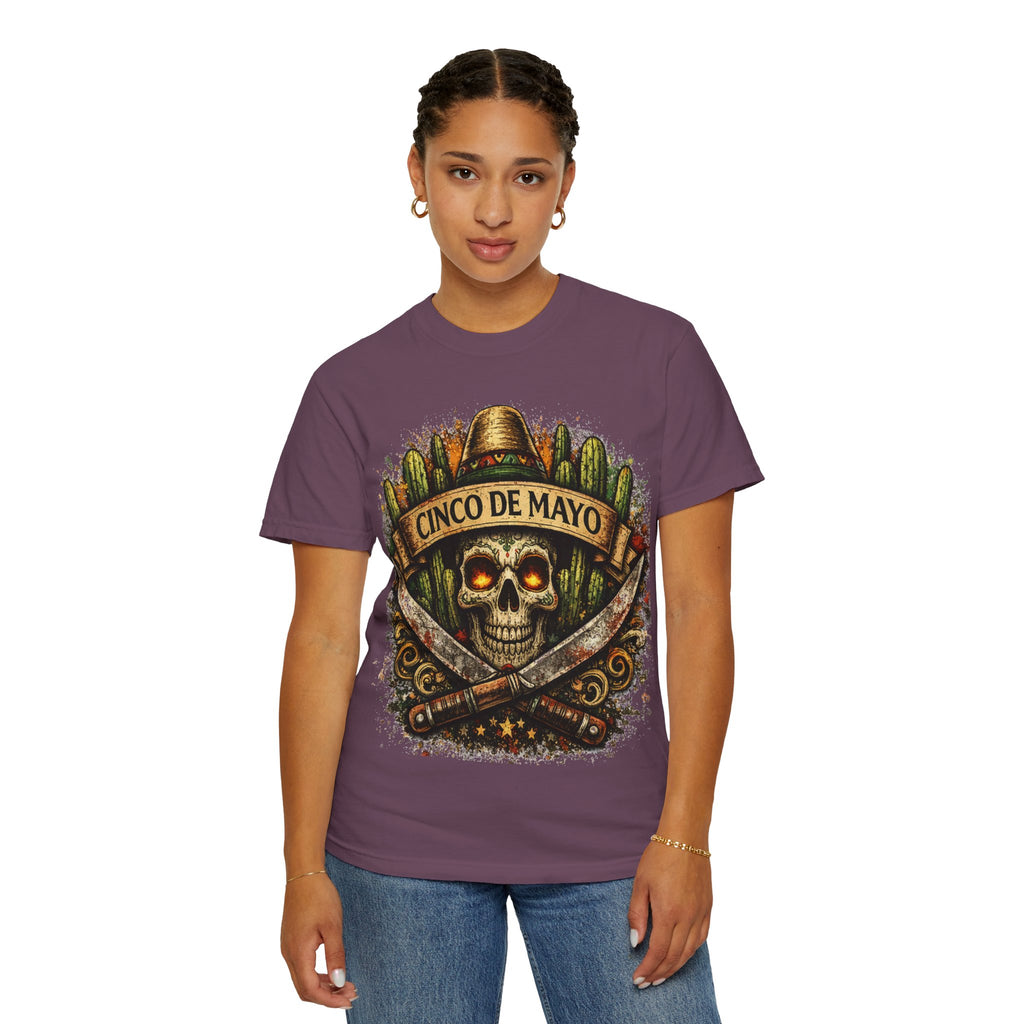 Cinco de Mayo Skull T-Shirt — Mexican Fiesta Graphic Tee