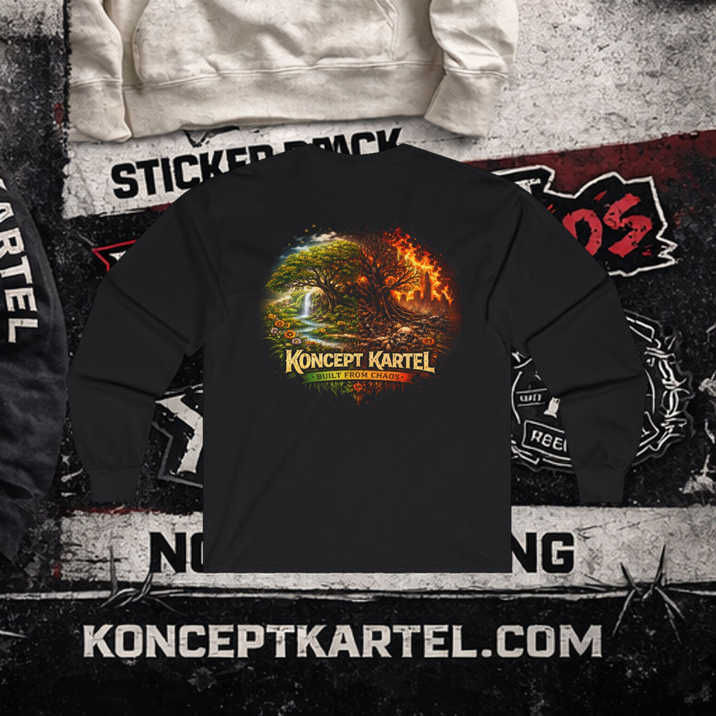 Koncept Kartel Logo Long Sleeve Tee — Creative Design Co. Graphic Shirt