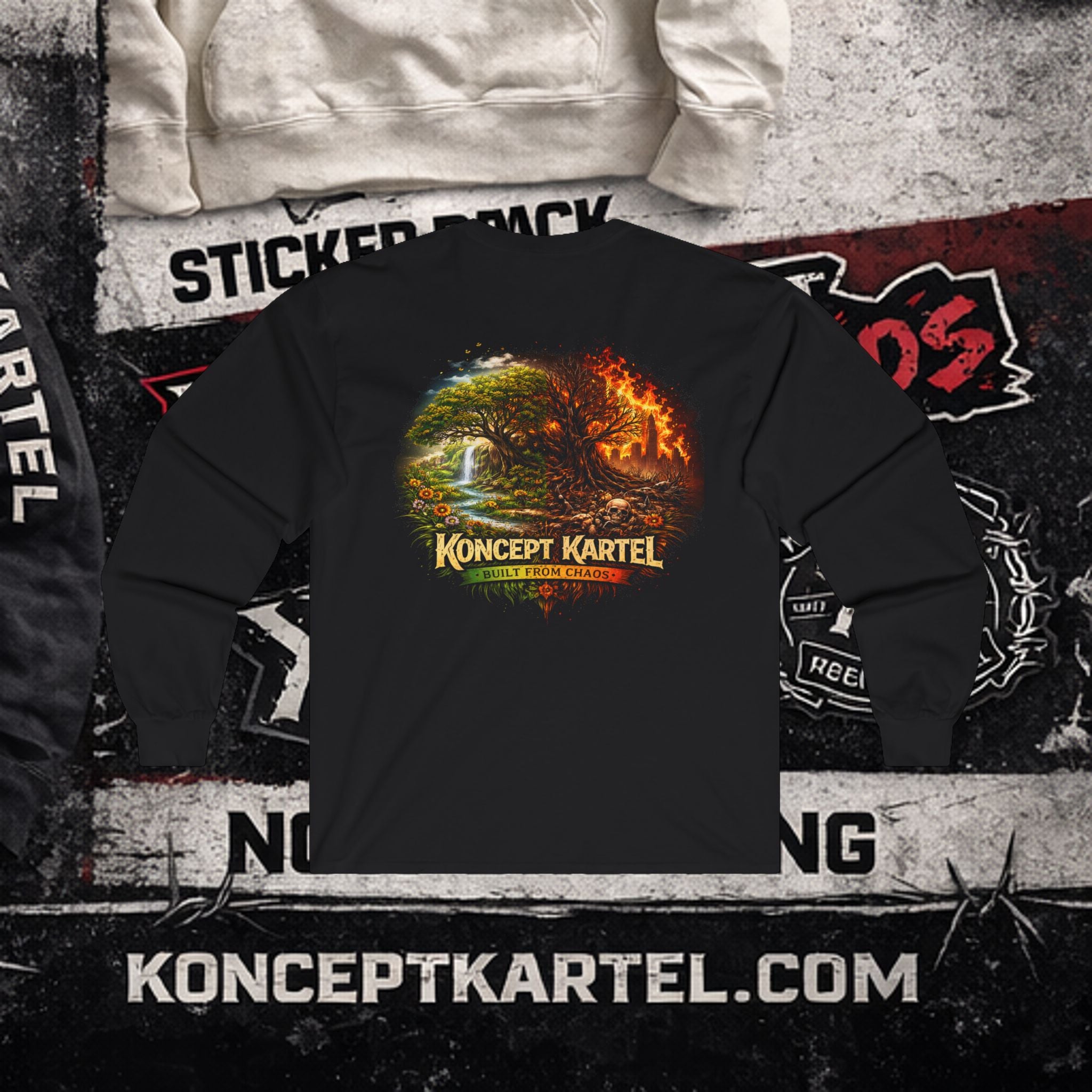 Koncept Kartel Logo Long Sleeve Tee — Creative Design Co. Graphic Shirt