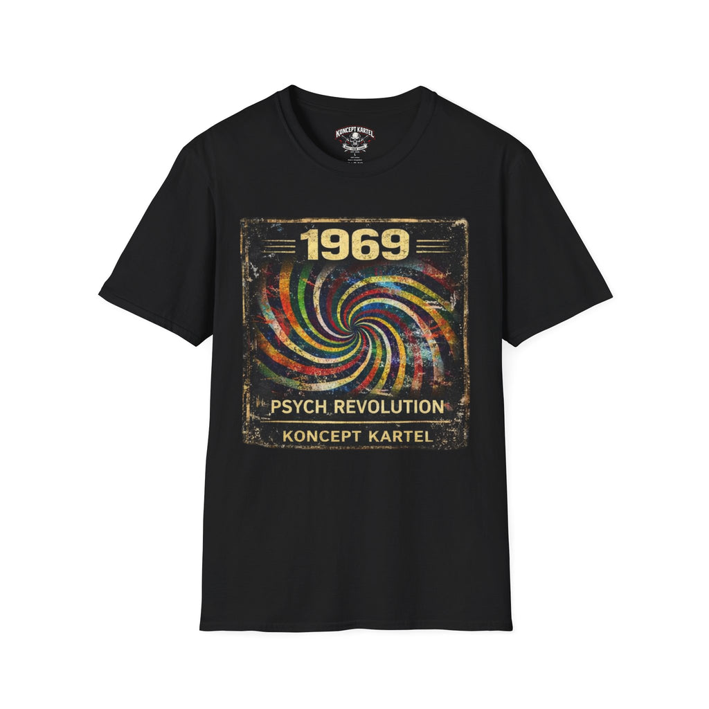 1969 Psych Revolution T‑Shirt — Vintage Psychedelic Graphic Tee