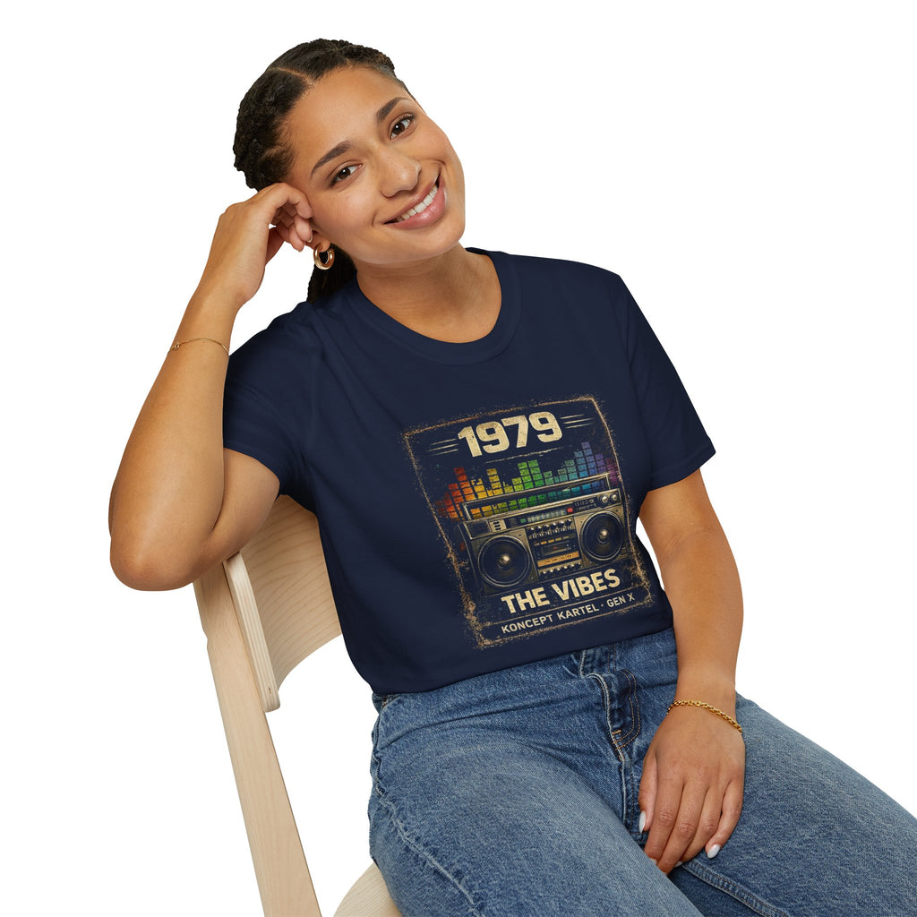 1979 The Vibes Retro Boombox T-Shirt