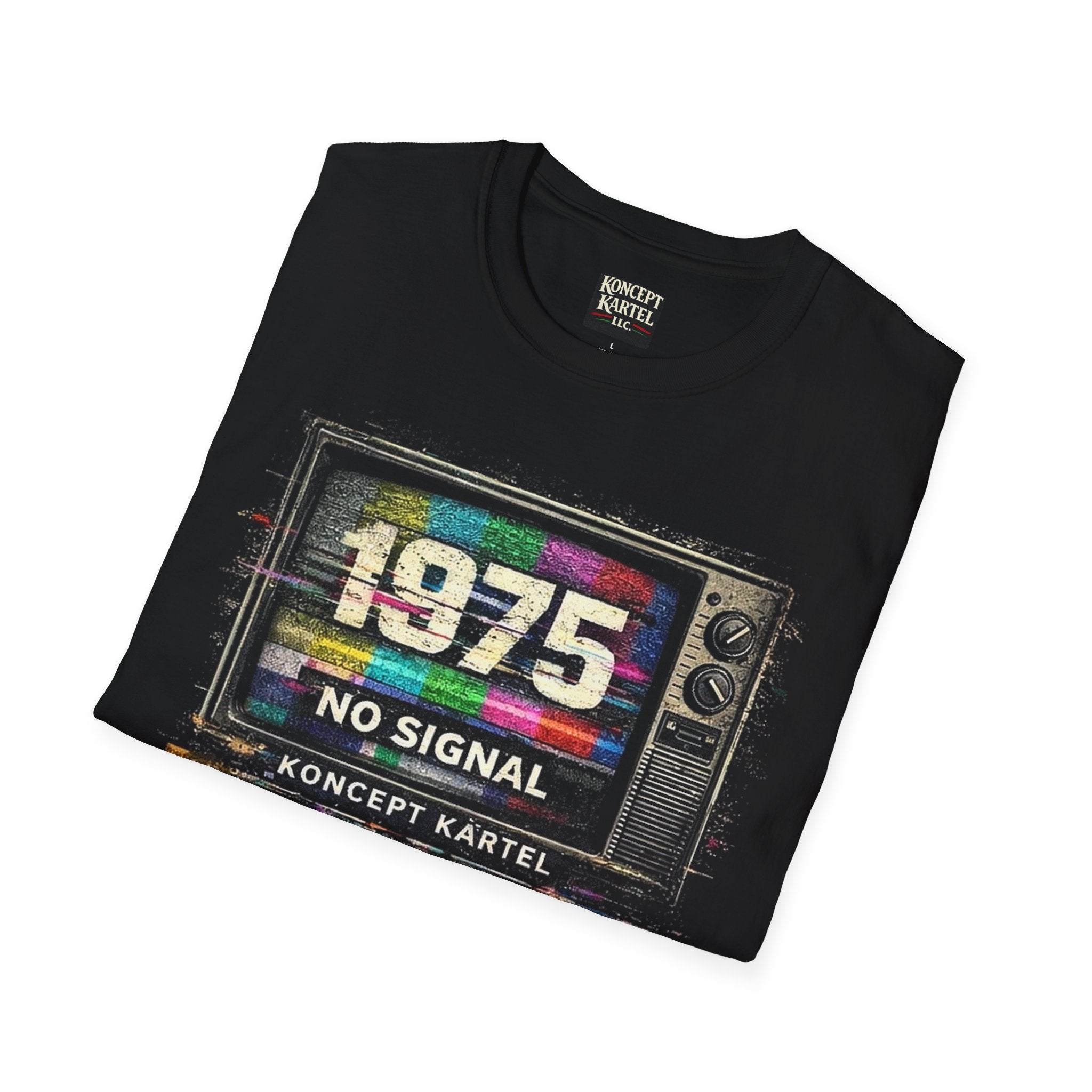 Retro TV Test Pattern Graphic Tee — Vintage 90s Aesthetic T-Shirt