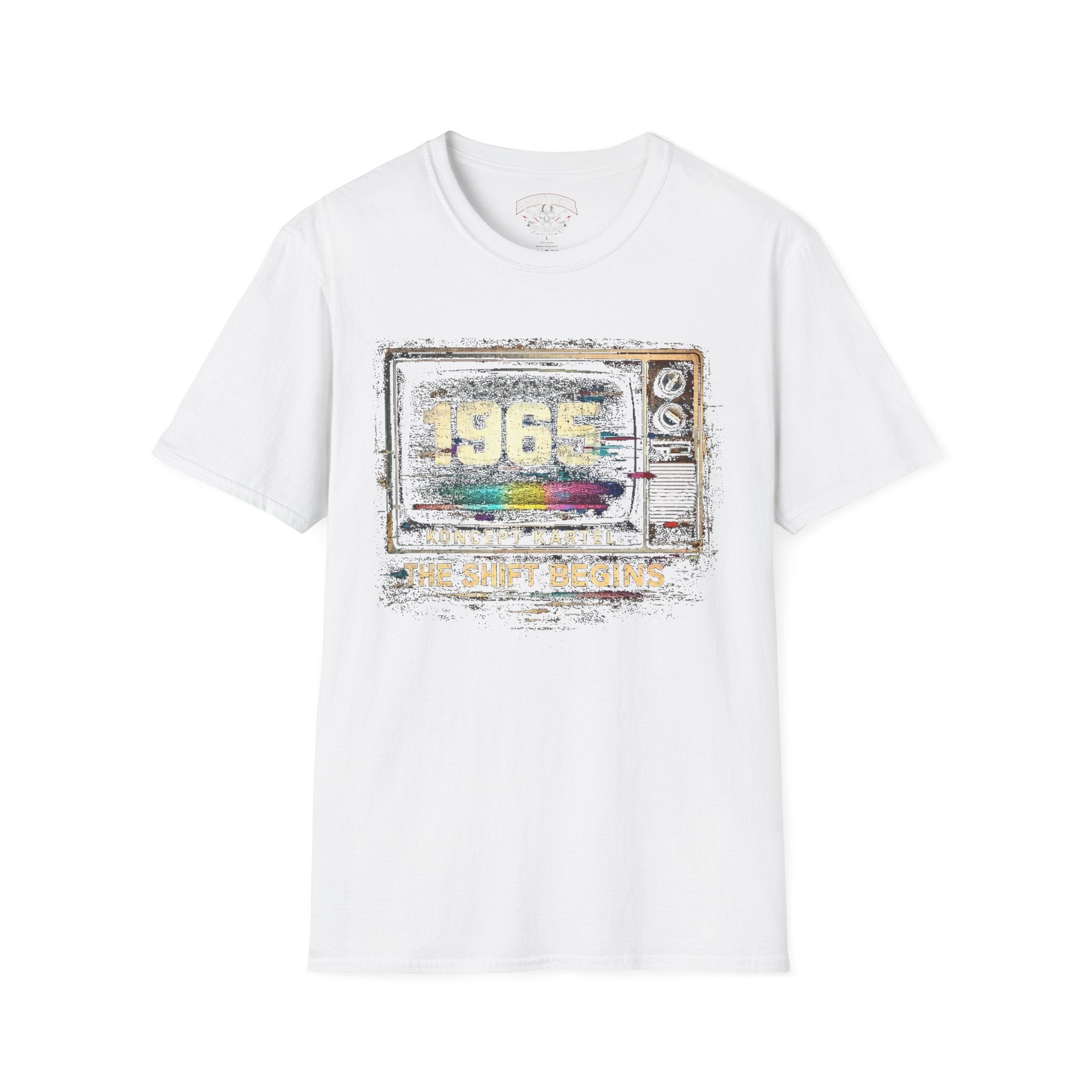 1968 Retro TV T-Shirt – Vintage Color Test Pattern Tee