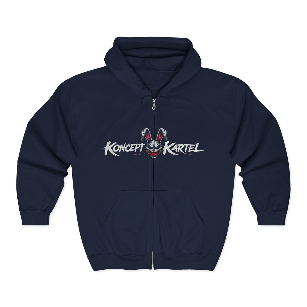 Zip Hoodie — Koncept Kartel 'Dirty Hands Clean Money' Graphic Zip-Up