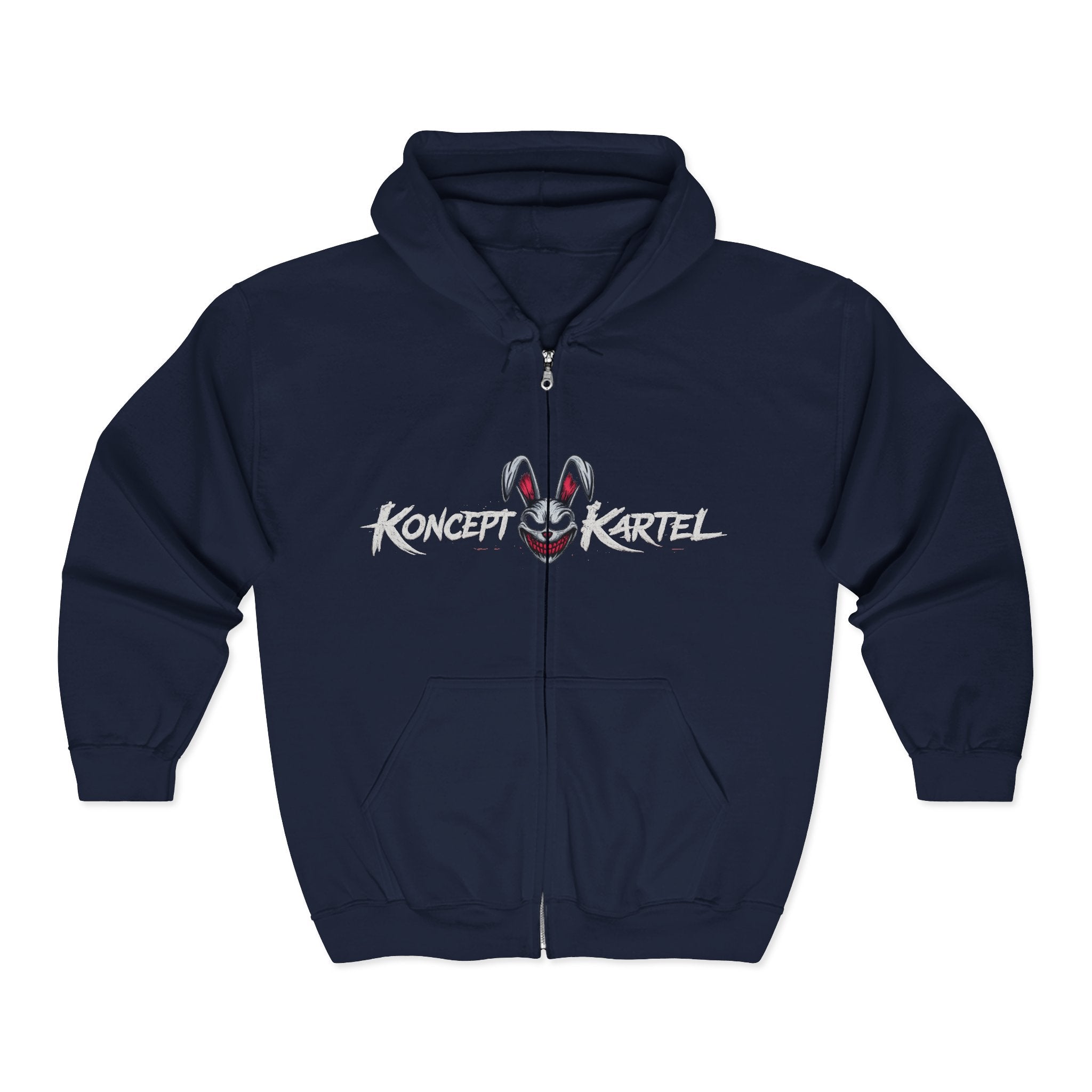 Zip Hoodie — Koncept Kartel 'Dirty Hands Clean Money' Graphic Zip-Up