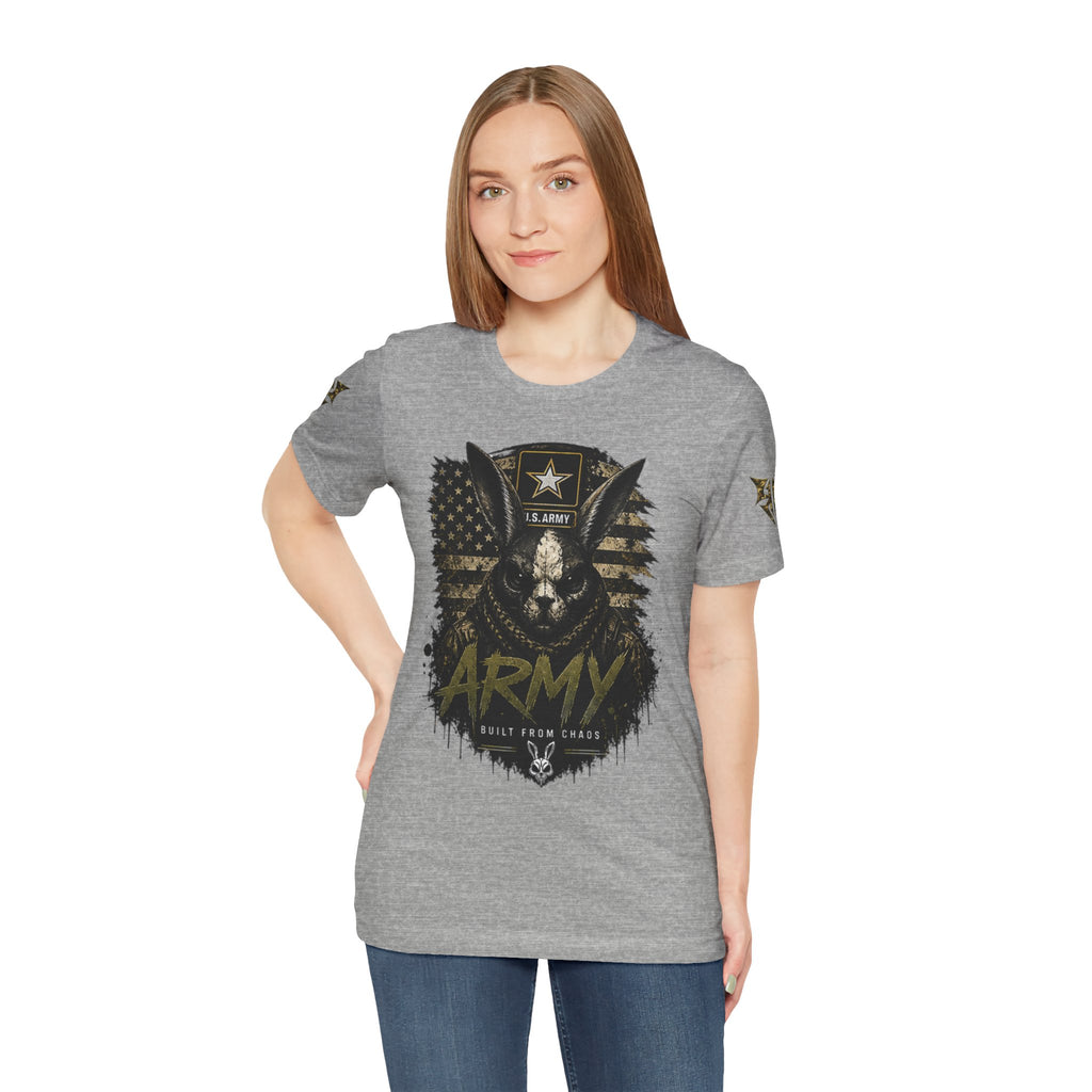 Army We Lead The Way Graphic Tee — Military Skull & Flag T-Shirt