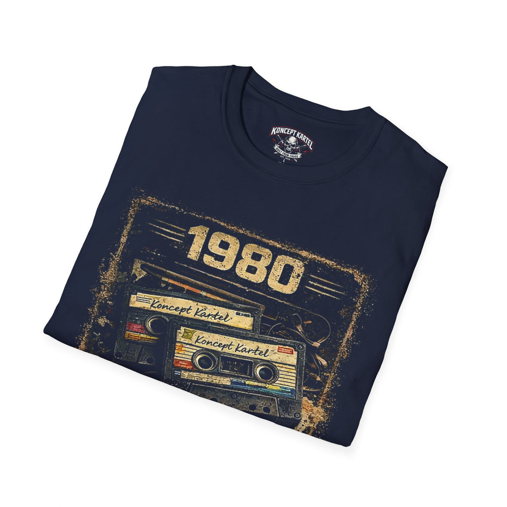1980 Retro Cassette T-Shirt — Gen X Vintage Music Tee