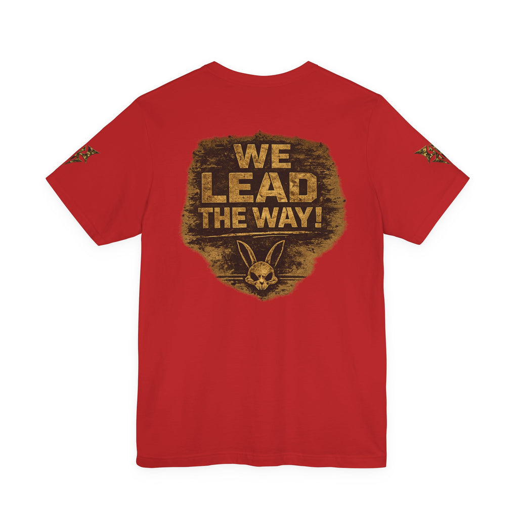 Army We Lead The Way Graphic Tee — Military Skull & Flag T-Shirt