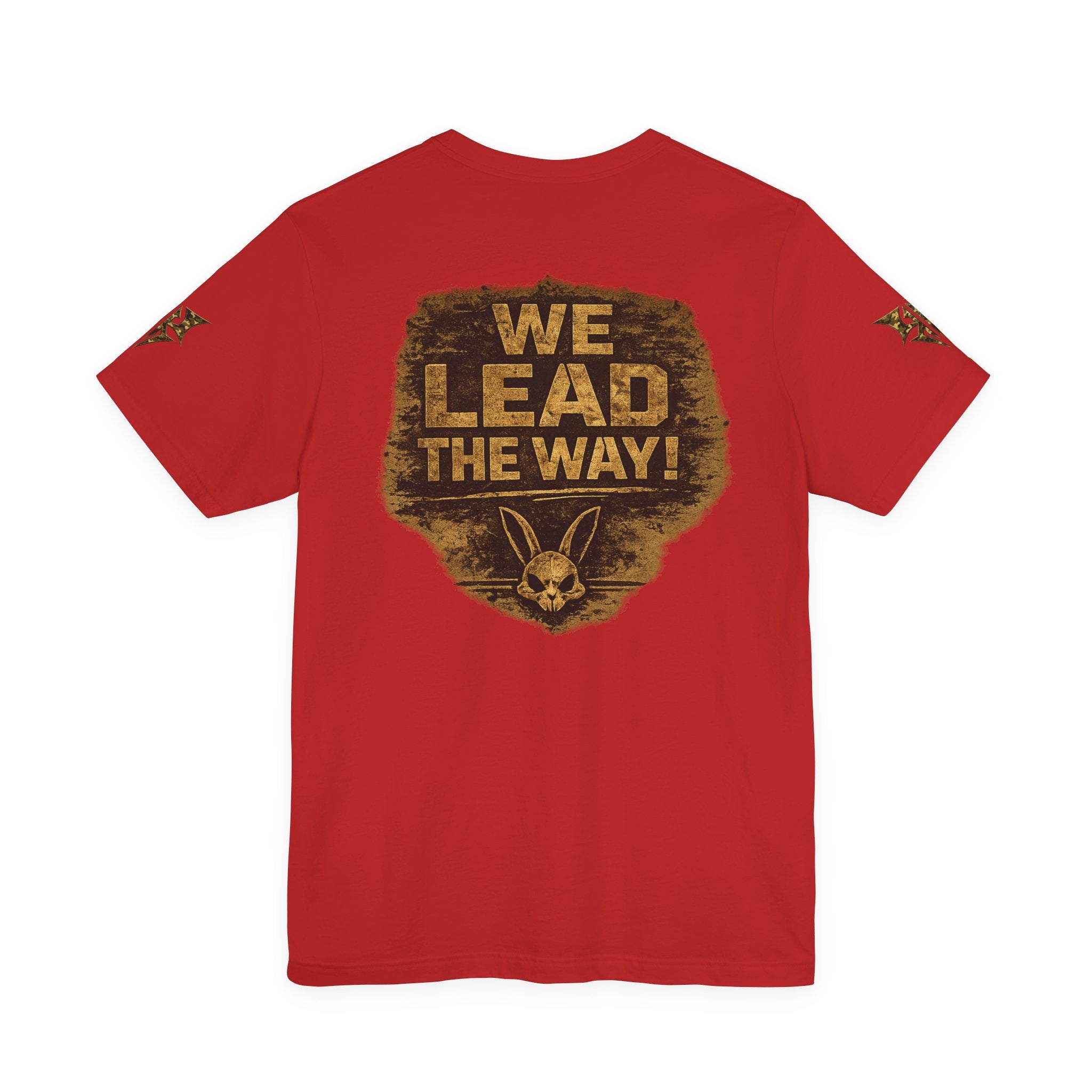 Army We Lead The Way Graphic Tee — Military Skull & Flag T-Shirt