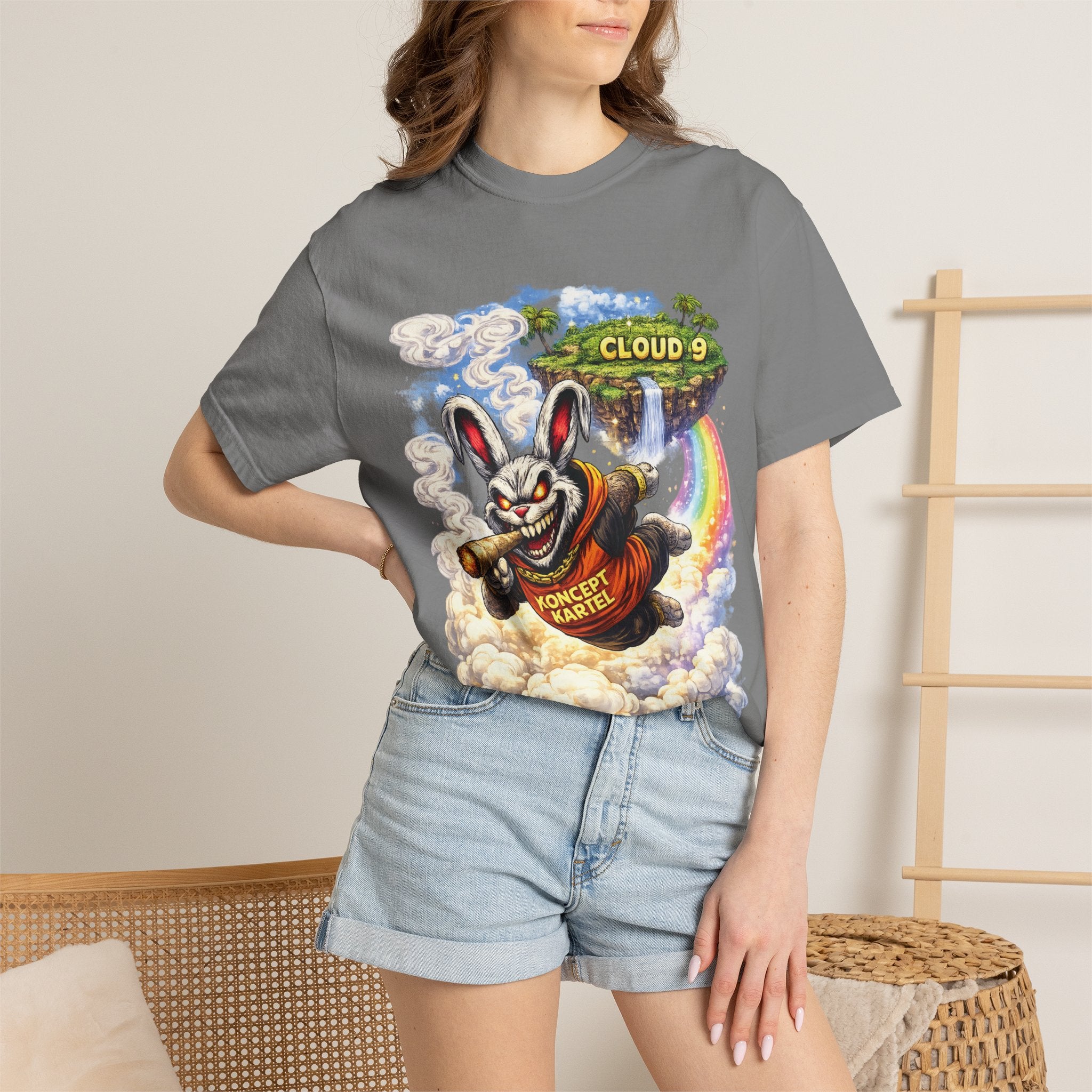 Cloud 9 Bunny Graphic T-Shirt — Koncept Kartel Streetwear