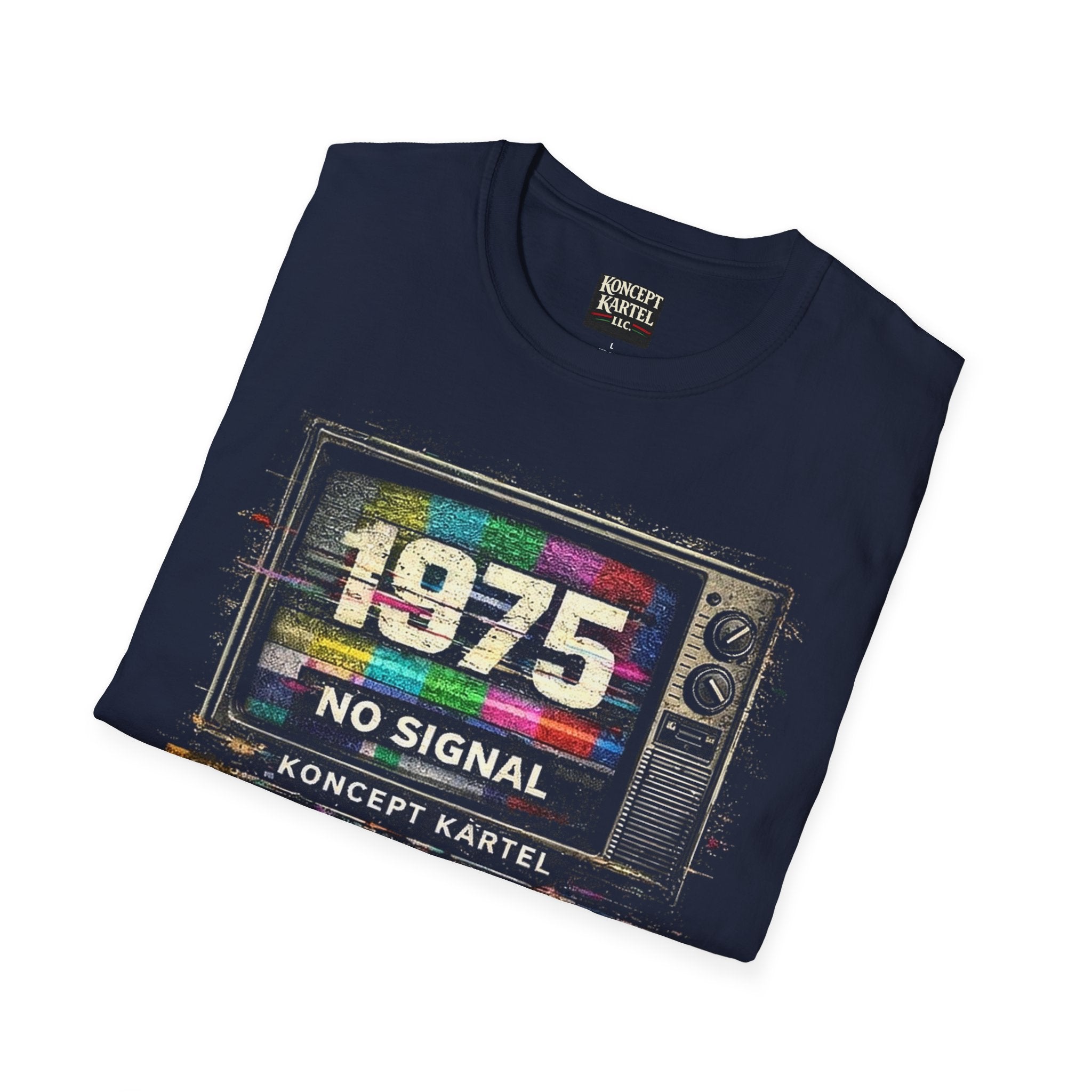 Retro TV Test Pattern Graphic Tee — Vintage 90s Aesthetic T-Shirt