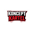 Koncept Kartel Logo Sticker — Red & Black Kiss-Cut Vinyl Decal