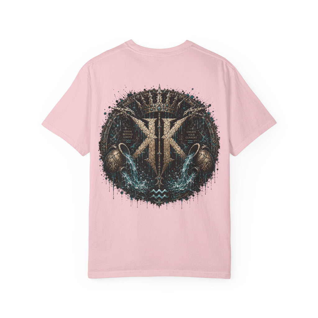 Aquarius Zodiac T-shirt — “Flow Like Water” Astrological Graphic Tee