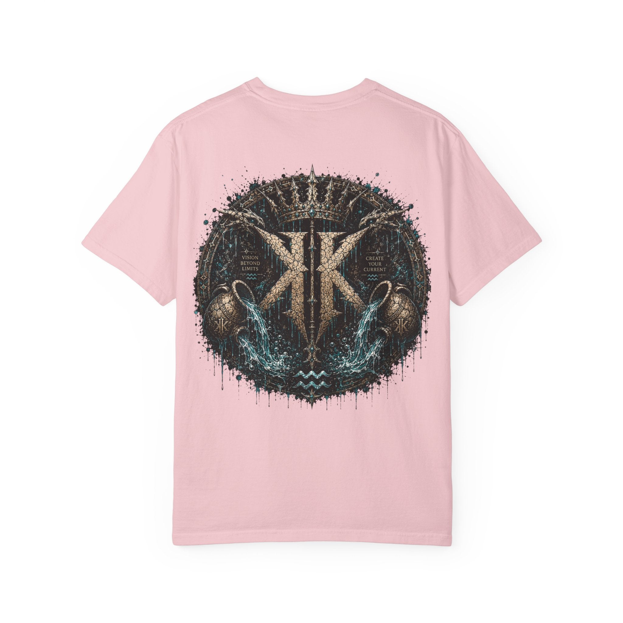 Aquarius Zodiac T-shirt — “Flow Like Water” Astrological Graphic Tee