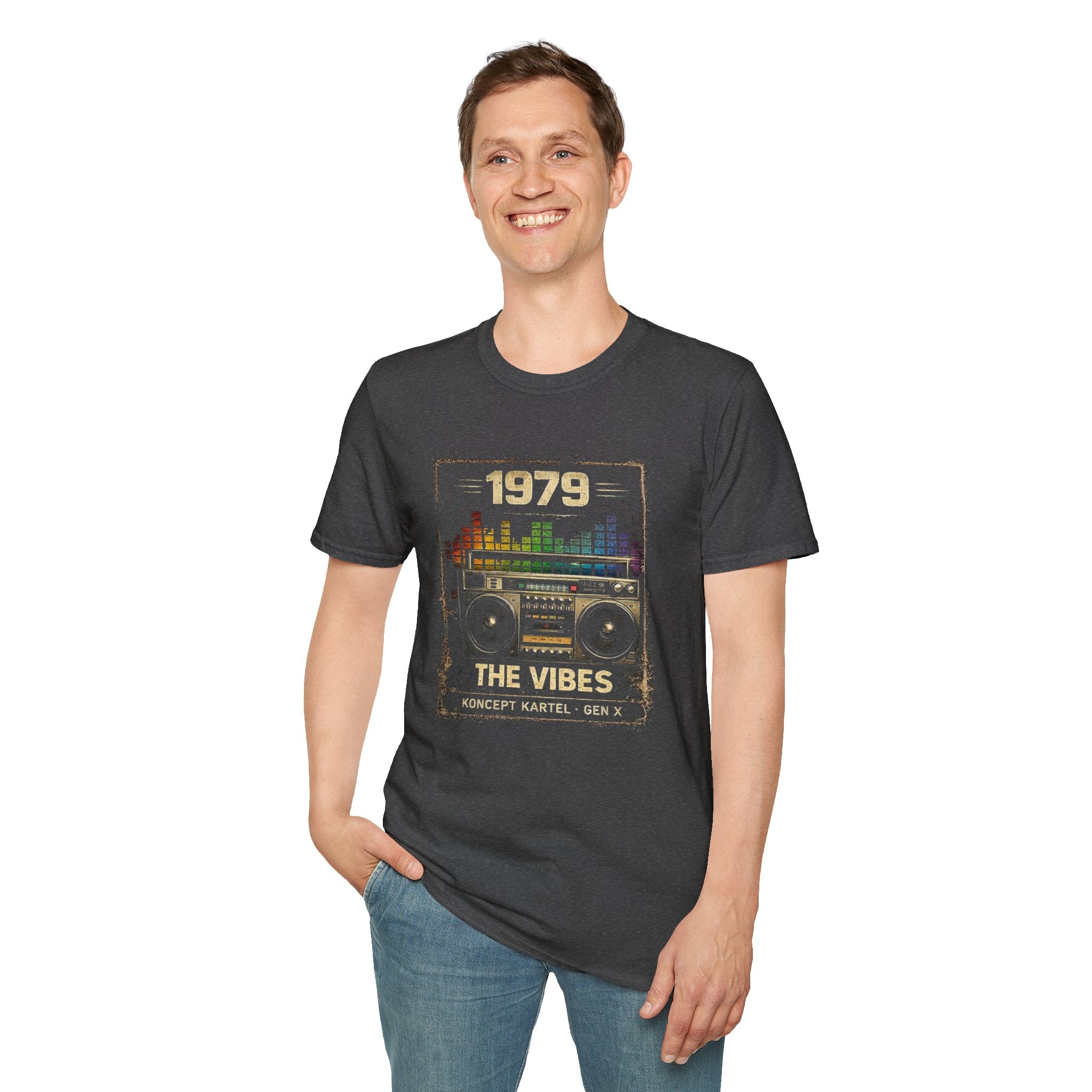 1979 The Vibes Retro Boombox T-Shirt
