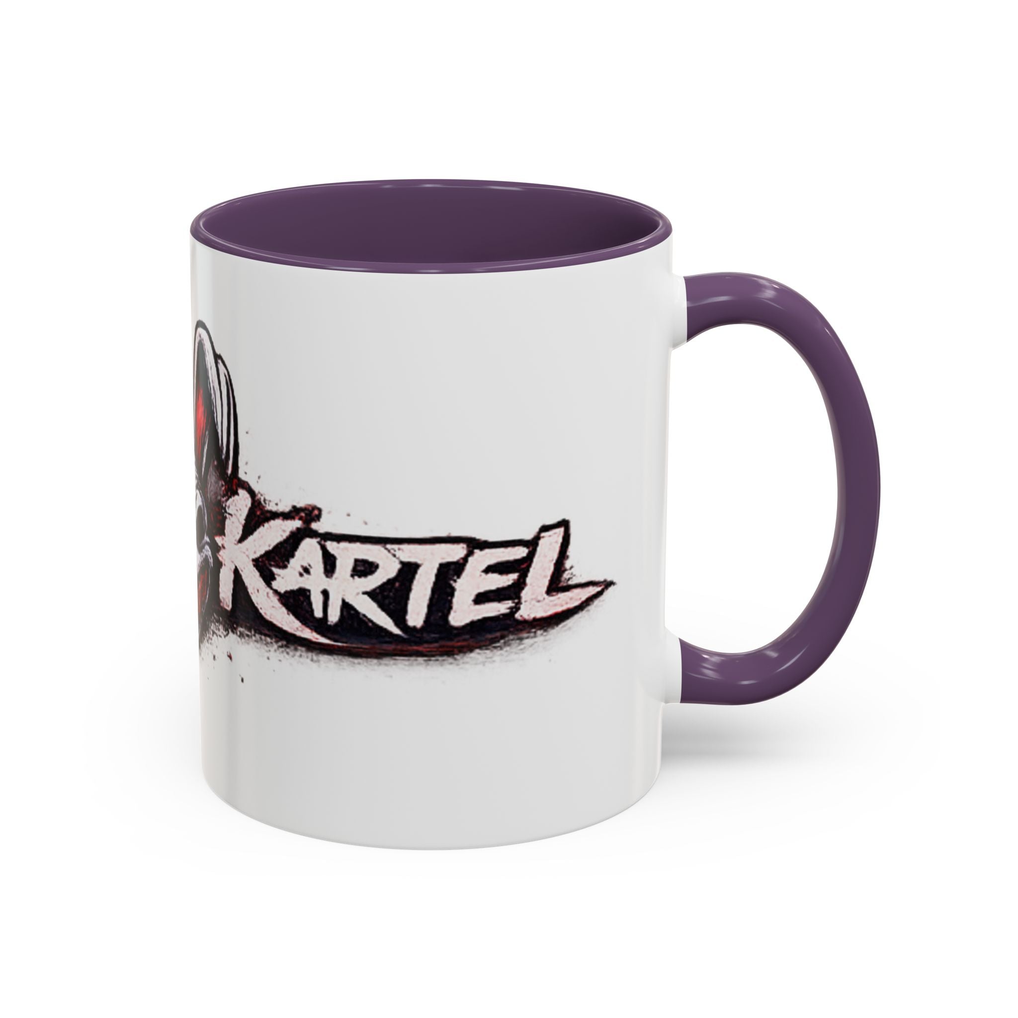 Dark Bunny Logo Accent Coffee Mug — 'Kartel' Graphic 11/15oz