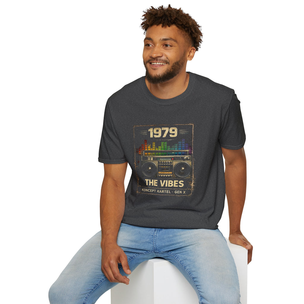 1979 The Vibes Retro Boombox T-Shirt