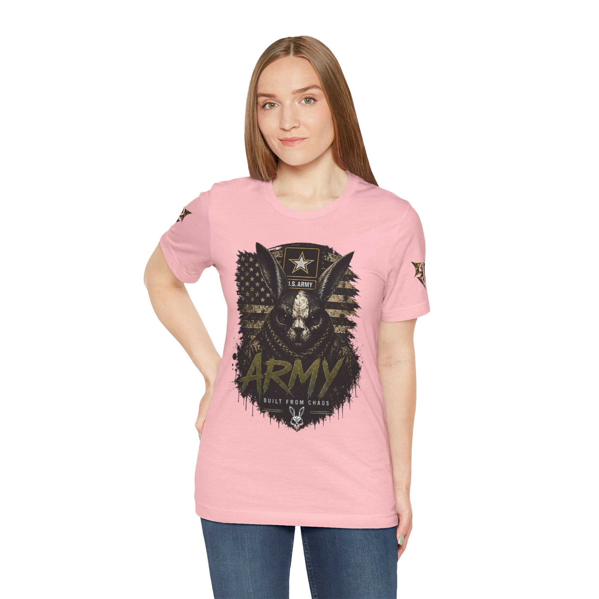 Army We Lead The Way Graphic Tee — Military Skull & Flag T-Shirt