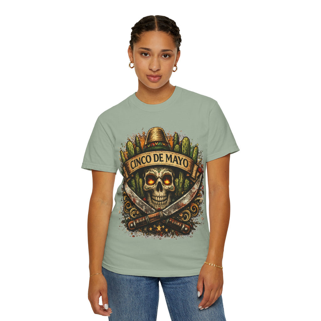 Cinco de Mayo Skull T-Shirt — Mexican Fiesta Graphic Tee