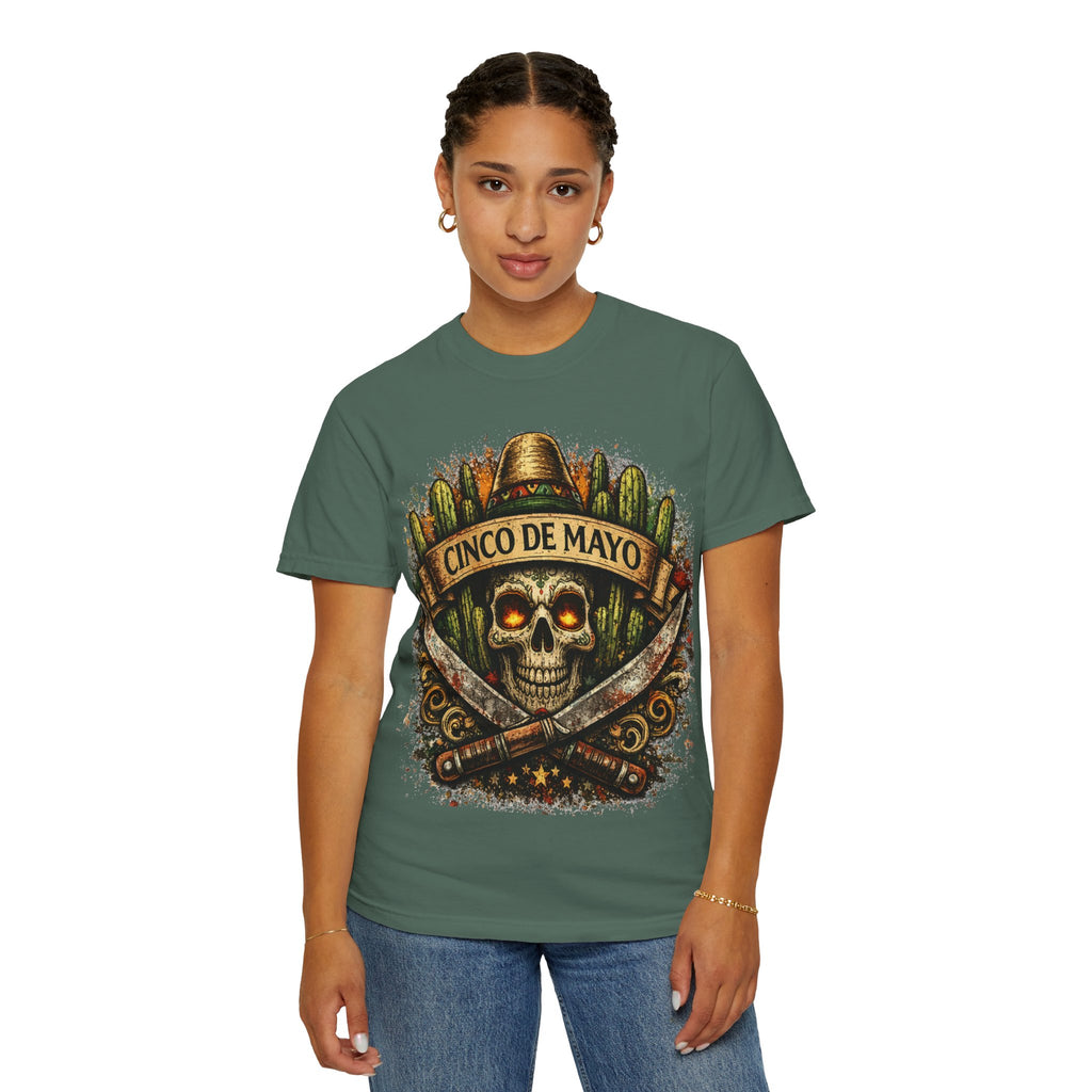 Cinco de Mayo Skull T-Shirt — Mexican Fiesta Graphic Tee