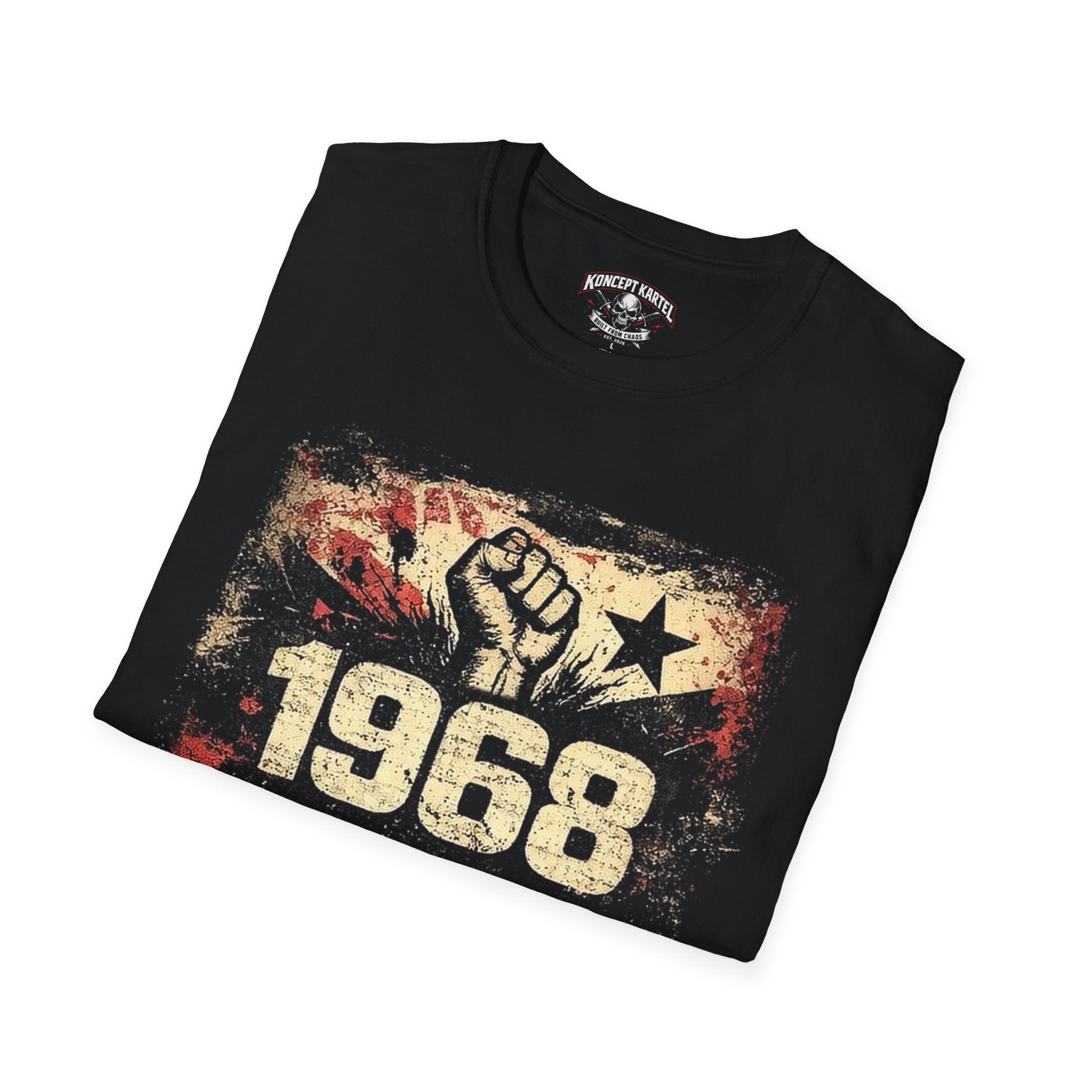 1968 Retro Protest Tee — Power In Courage Vintage Graphic T-Shirt
