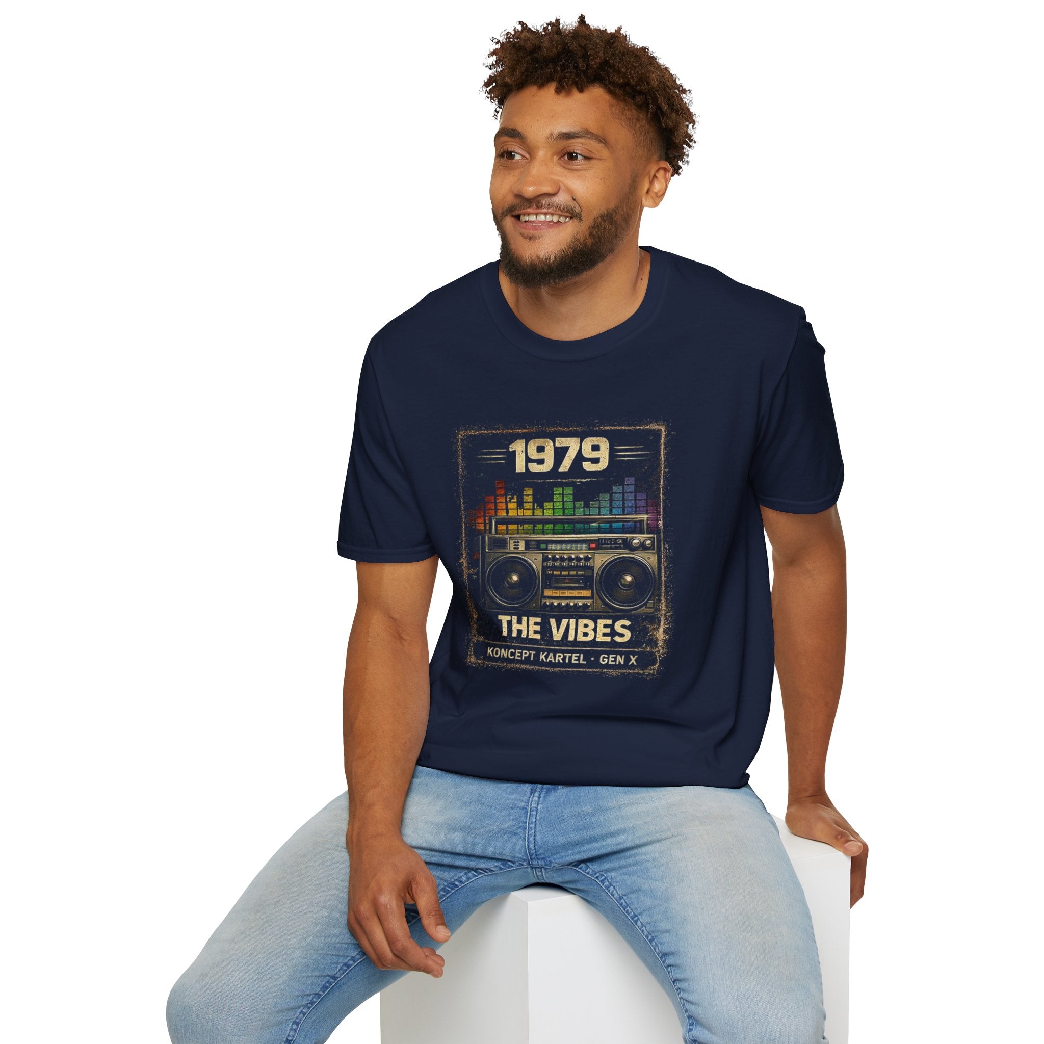 1979 The Vibes Retro Boombox T-Shirt