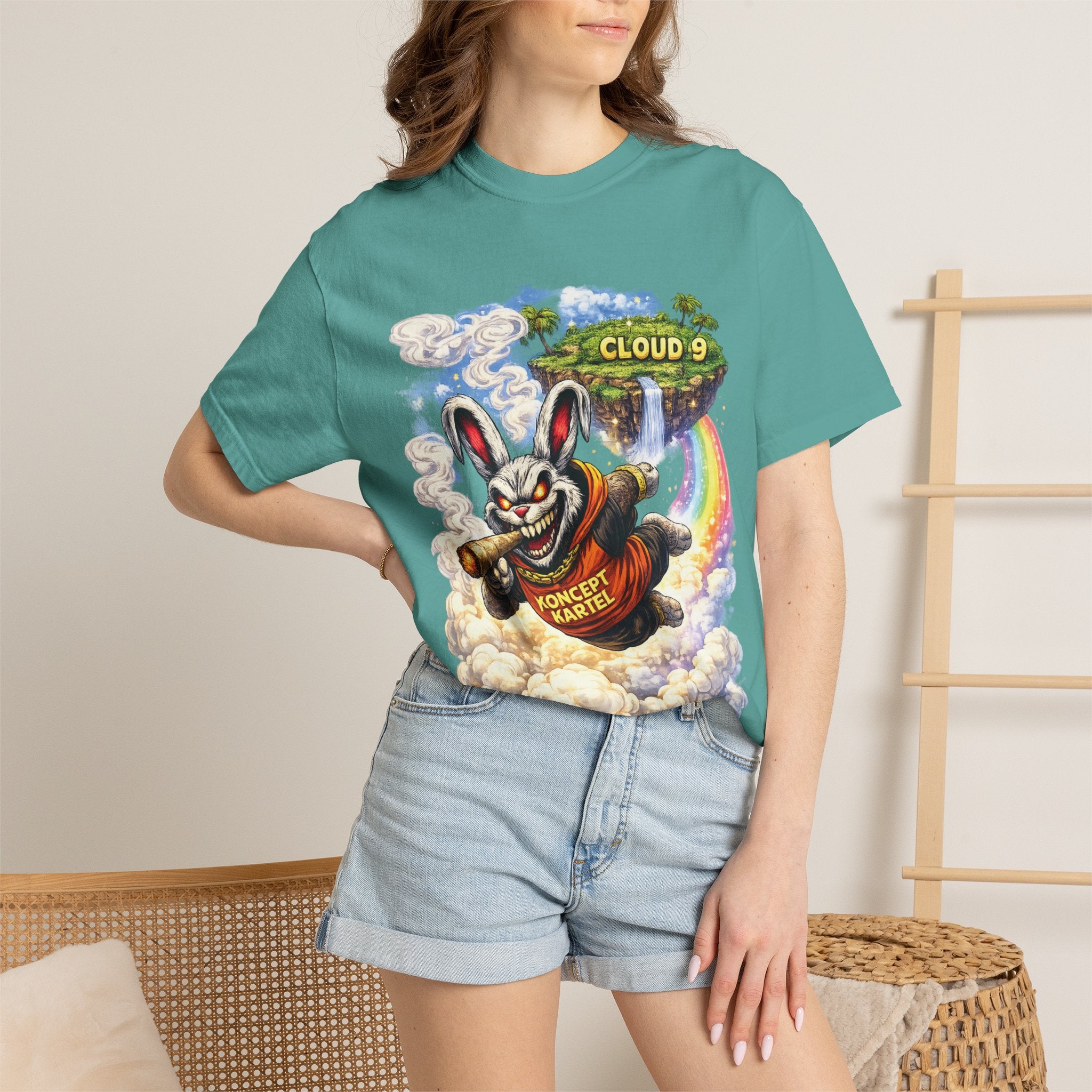 Cloud 9 Bunny Graphic T-Shirt — Koncept Kartel Streetwear