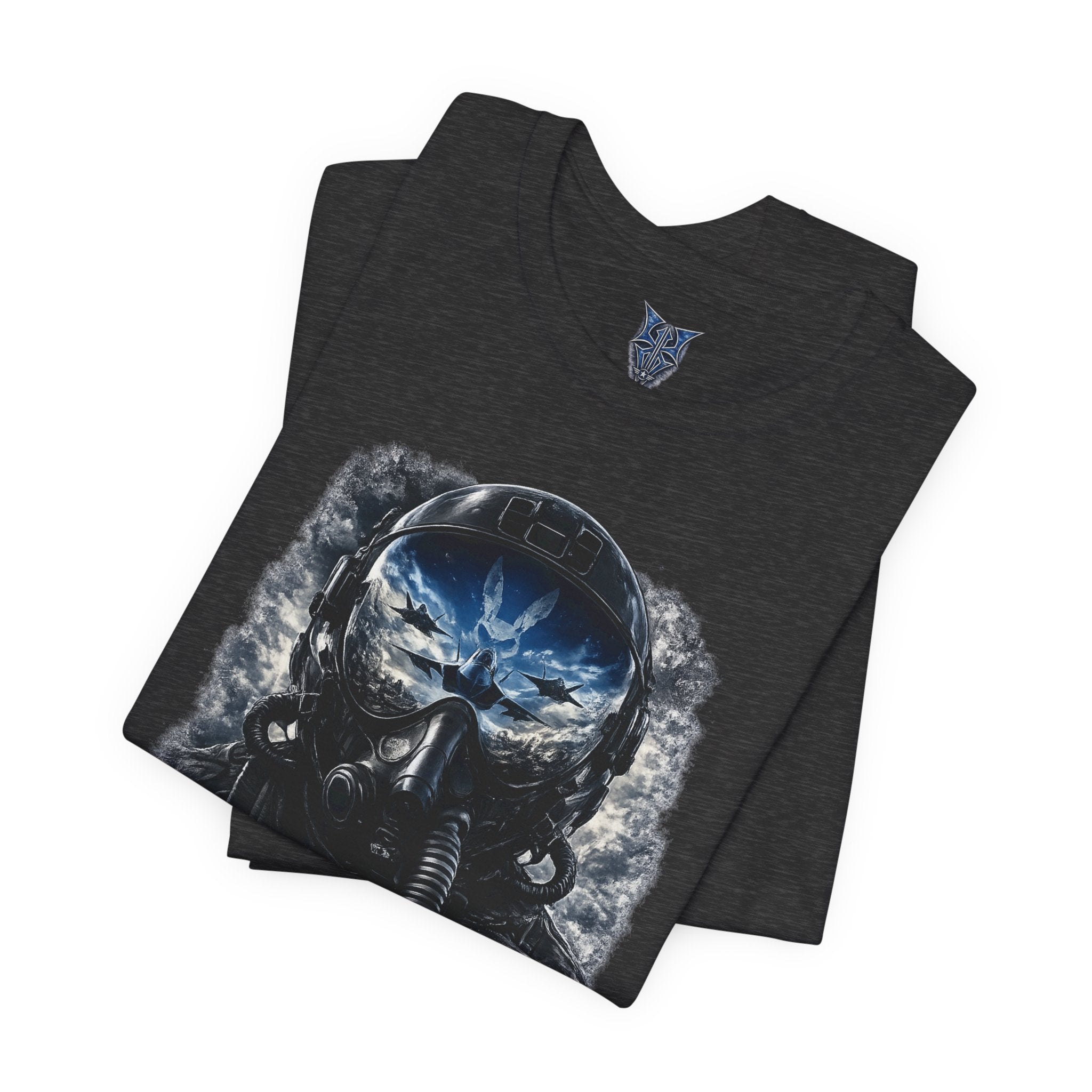 Air Force Pilot Mask Tee — "Air Force Above All" Military Aviation T-Shirt